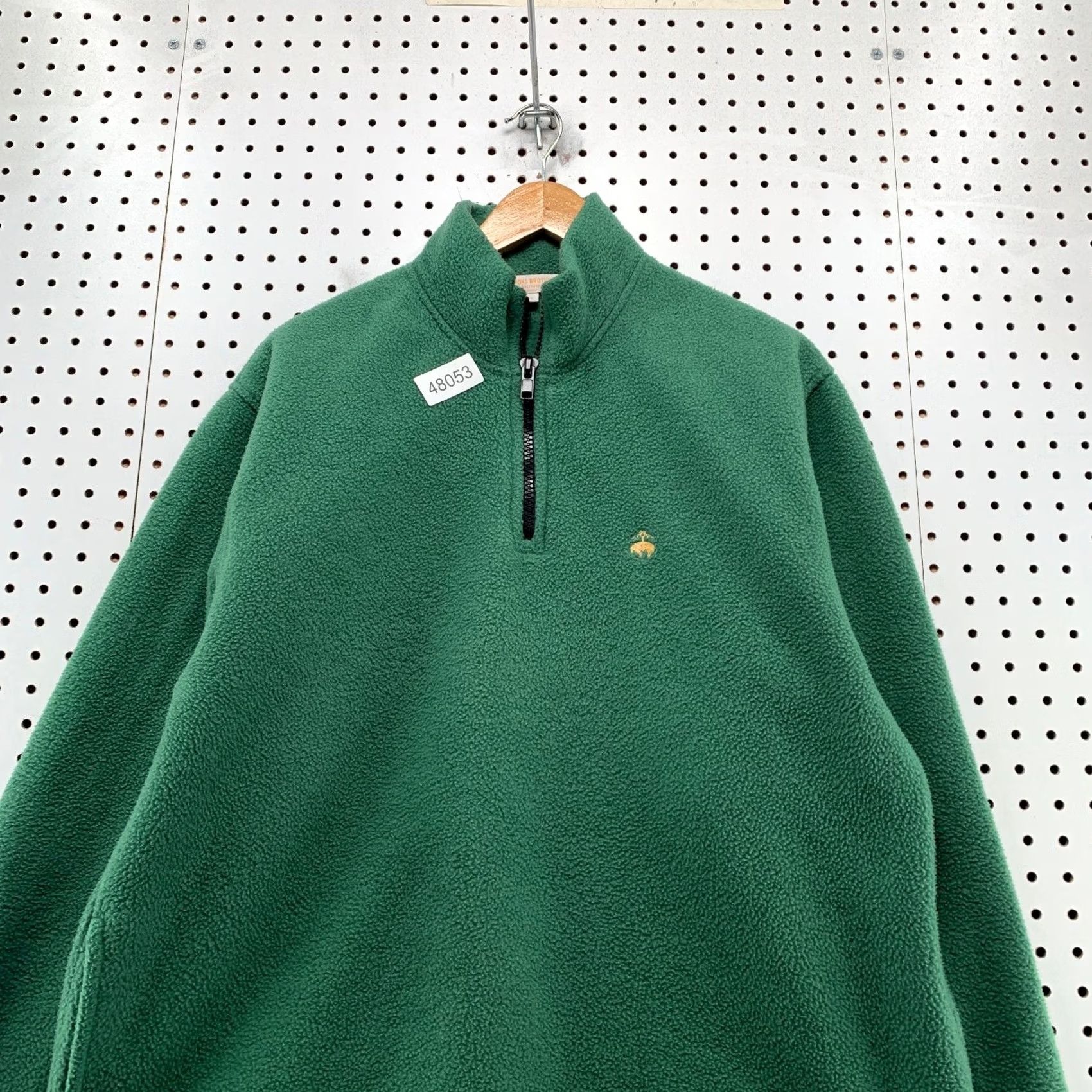 Brooks Brothers Brooks Brothers Sweater Mens M Green 1/4 Zip Fleece Pullover USA 80s 90s Vintage Style Pullover Mens Green 1/4 Zip Fleece Sweater Size US M / EU 48-50 / 2 - 4 Thumbnail