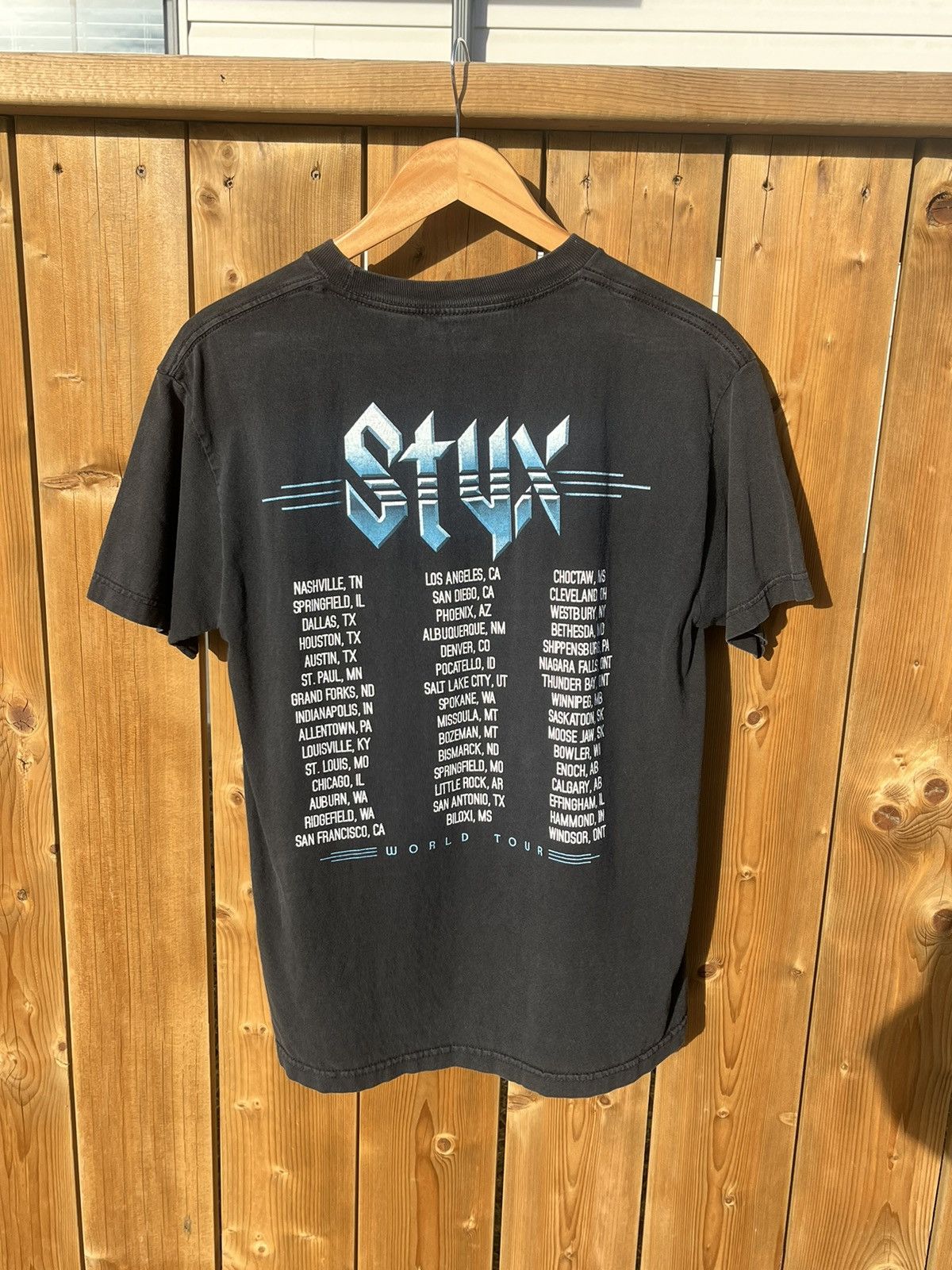 Band Tees × Vintage Vintage 90s Styx Tour Shirt Size US L / EU 52-54 / 3 - 2 Thumbnail