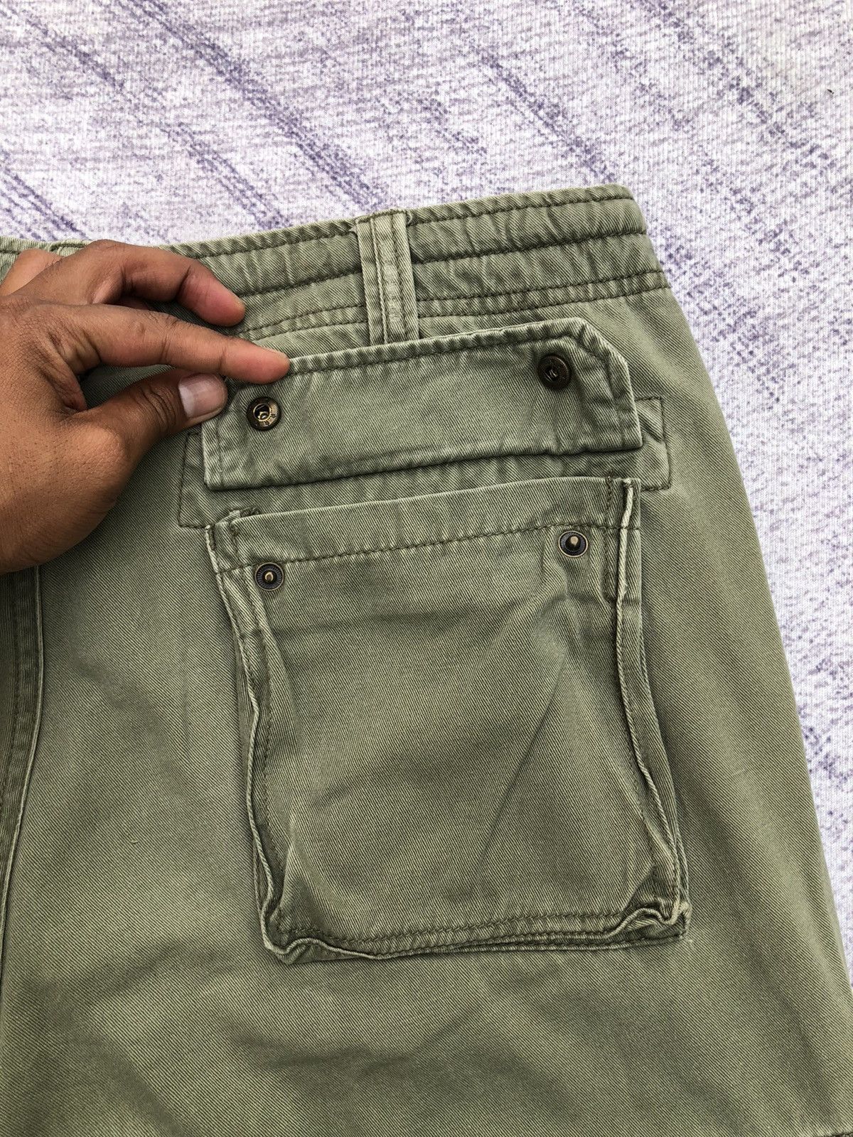 Japanese Brand Cargo Green Anti Label Multipocket Tactical Pants W29 Size US 29 - 13 Thumbnail