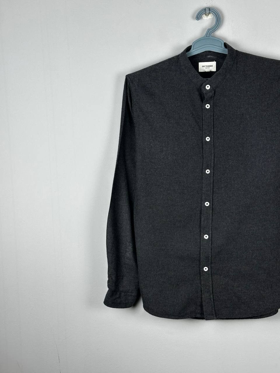 Other Octobre Editions Casual Grey Cotton Shirt Size US L / EU 52-54 / 3 - 2 Thumbnail