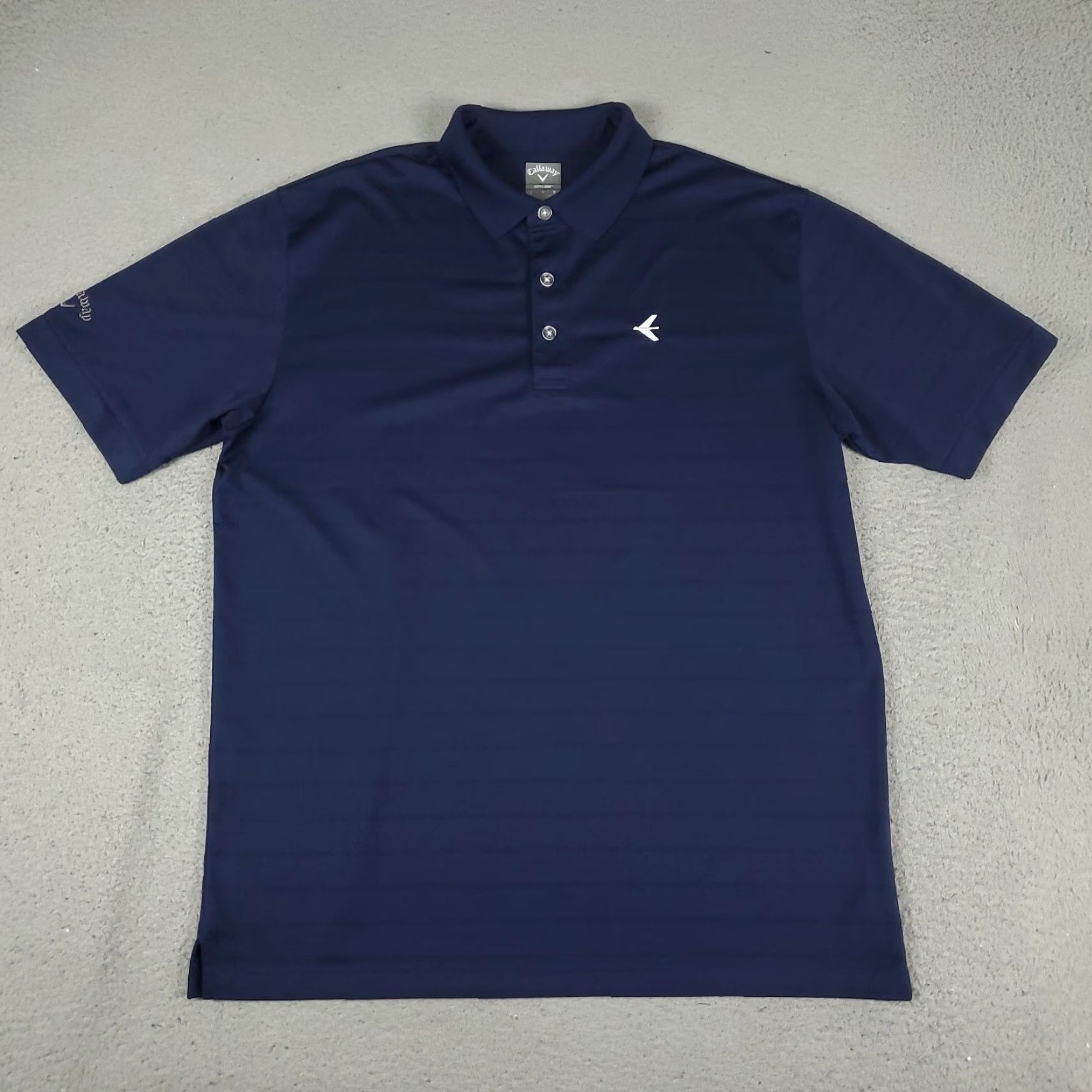 Callaway Callaway Polo Shirt Mens Large Navy Striped Opti Dri Fit Golf Short Sleeve Shirt Polo Blue Men Size US L / EU 52-54 / 3 - 2 Thumbnail