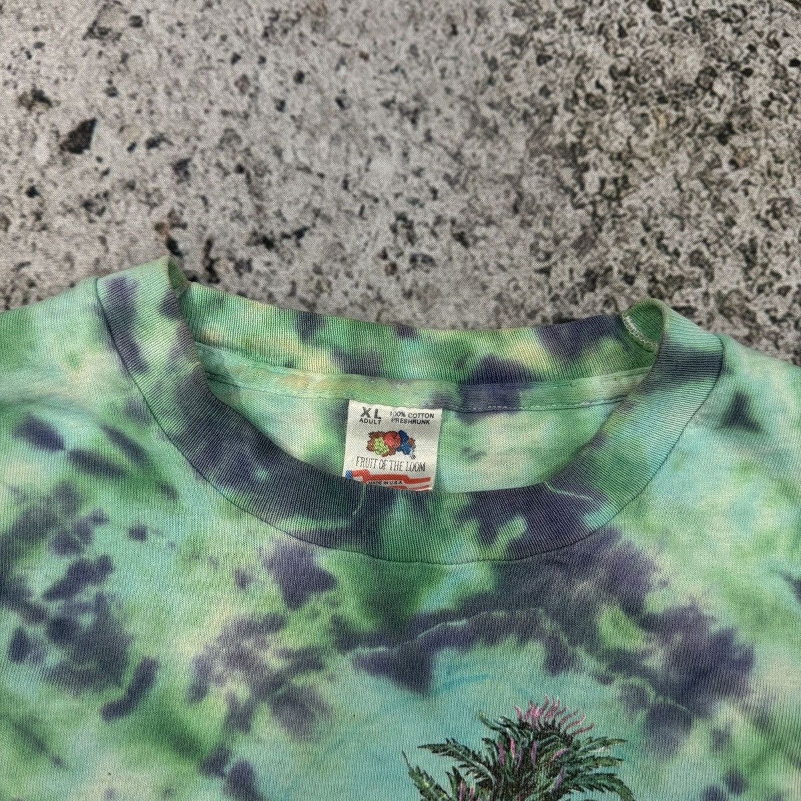 Vintage Marijuana Leaf Thrashed Faded Distressed Shirt ERD Grunge Size US XL / EU 56 / 4 - 12 Thumbnail