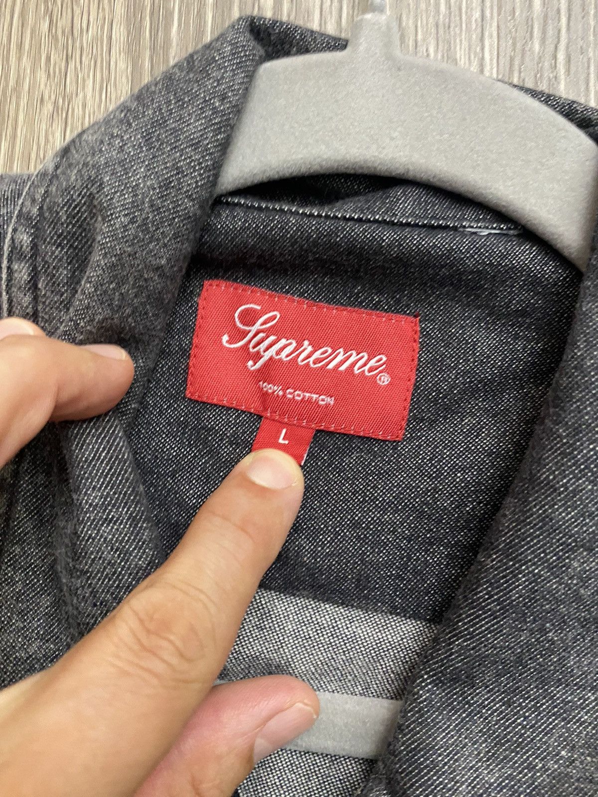 Supreme Supreme denim zip up Size US L / EU 52-54 / 3 - 3 Thumbnail