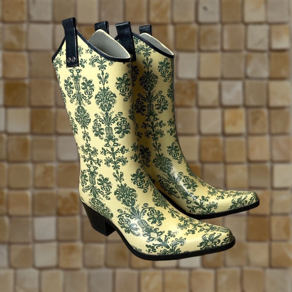 Nomad Nomad Yippy Western Rain Boots Womens Size 8 Multicolor Rubber Non-Slip Waterproof Size US 8 / IT 38 - 1 Thumbnail