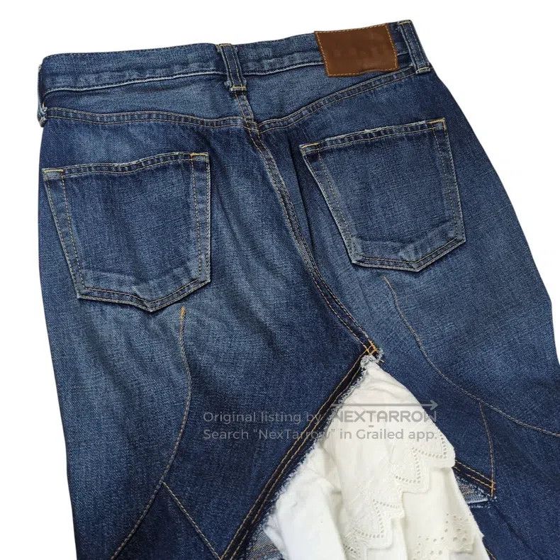 Comme des Garcons Comme des Garcons size XS Blue vintage patched fishtail ski Size 23" - 6 Thumbnail
