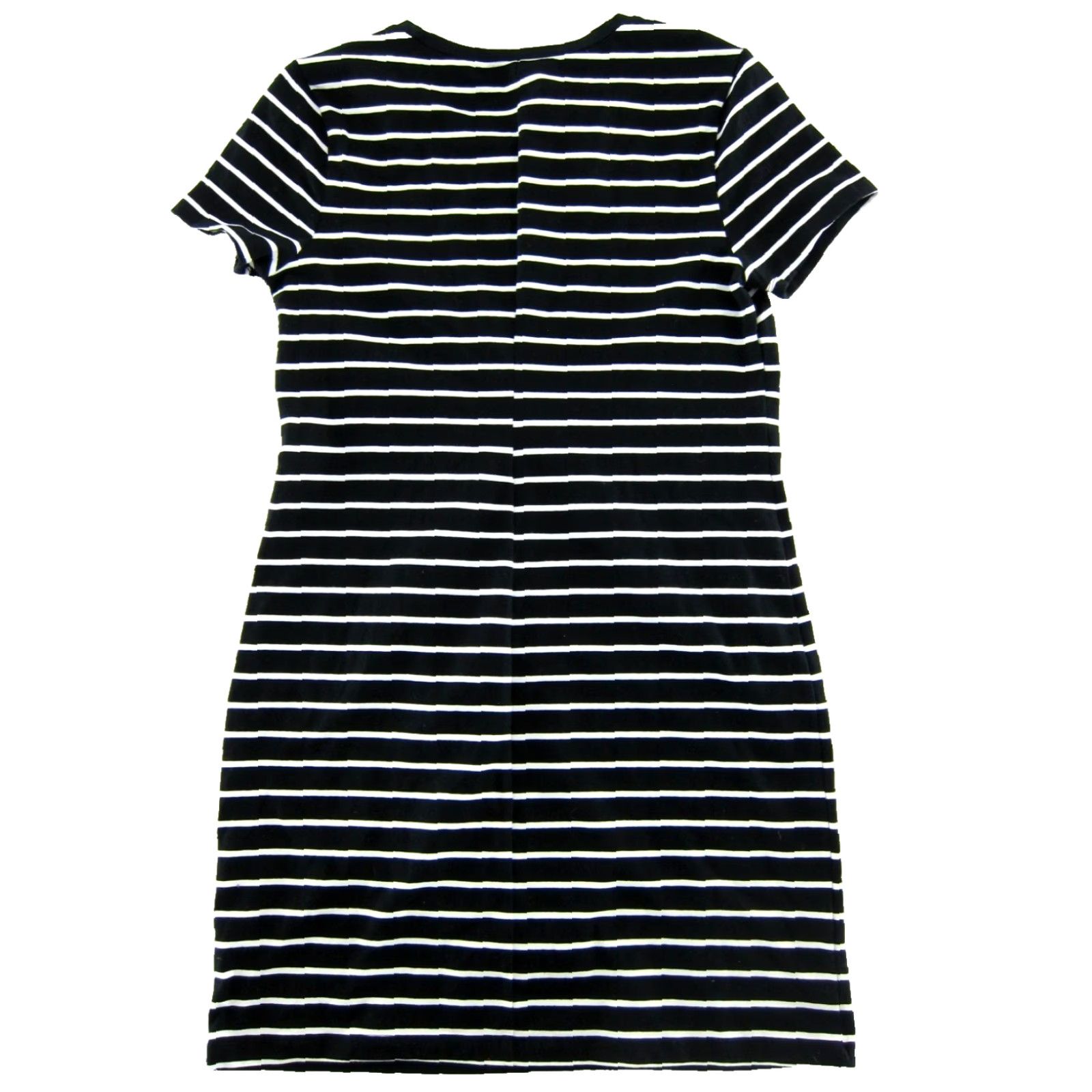Old Navy Old Navy Shirt Dress NWT Black Short Sleeve Tunic Cotton Spandex Jersey Knee Length Women L Size L / US 10 / IT 46 - 2 Thumbnail