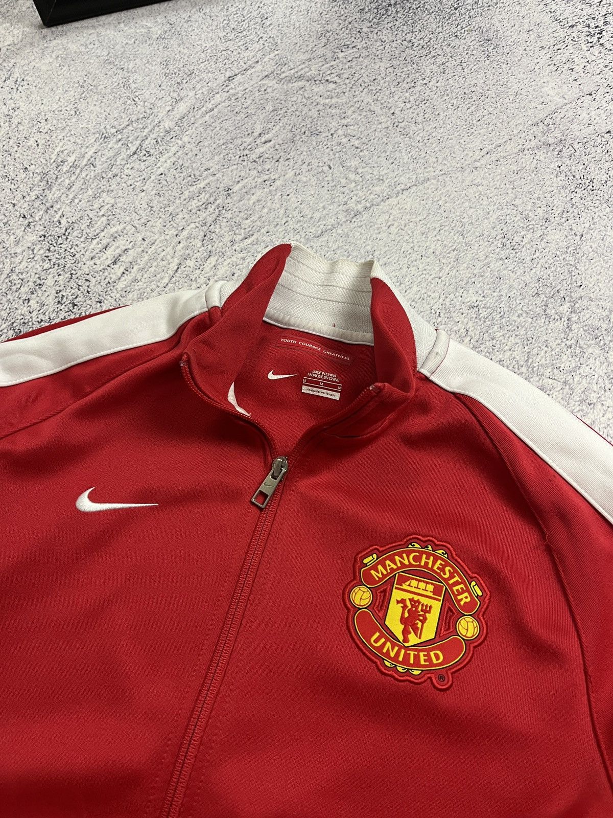 Nike Vintage Y2K Nike Manchester United Track Jacket Drill Rare Size US M / EU 48-50 / 2 - 6 Thumbnail
