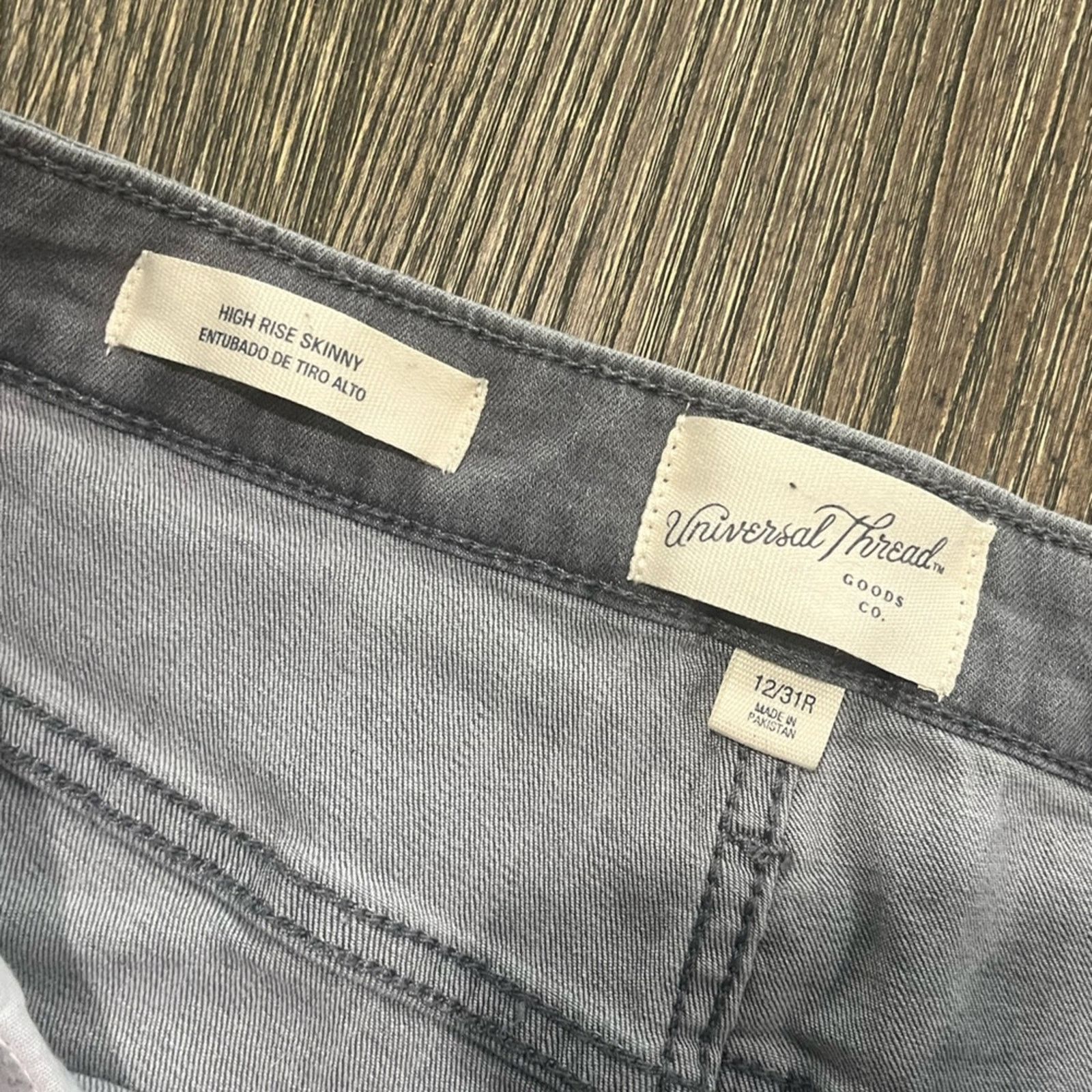 Vintage Universal Thread Jeans High Rise Skinny Cotton Size 12/31R Size 34" / US 12 / IT 48 - 4 Thumbnail