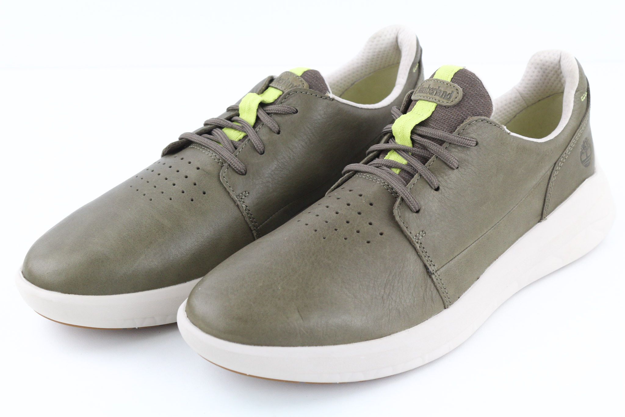 Timberland A2QAC UK8.5 Green Stride Leather Low Top Sneakers 79935 Size US 9 / EU 42 - 2 Thumbnail