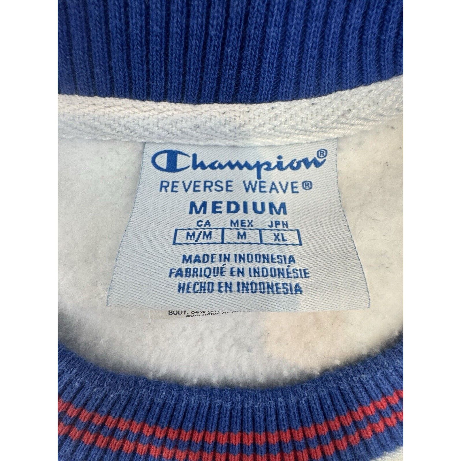 Champion Vintage 90s Champion Reverse Weave White Ringer Sweatshirt Size US M / EU 48-50 / 2 - 5 Thumbnail