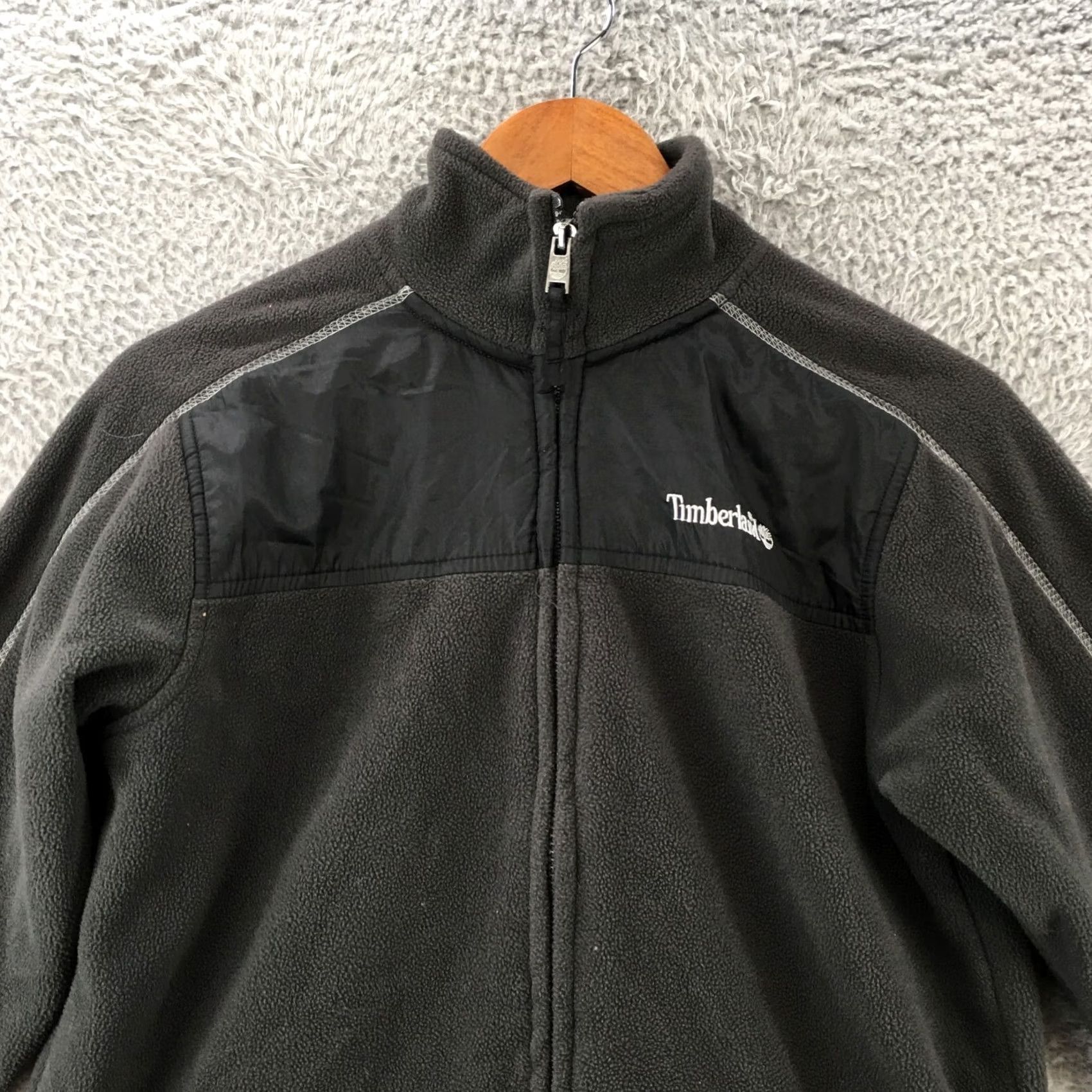 Timberland Timberland Fleece Full Zip Jacket Mens M Grey Mock Neck Front Pockets Casual Size US M / EU 48-50 / 2 - 2 Thumbnail