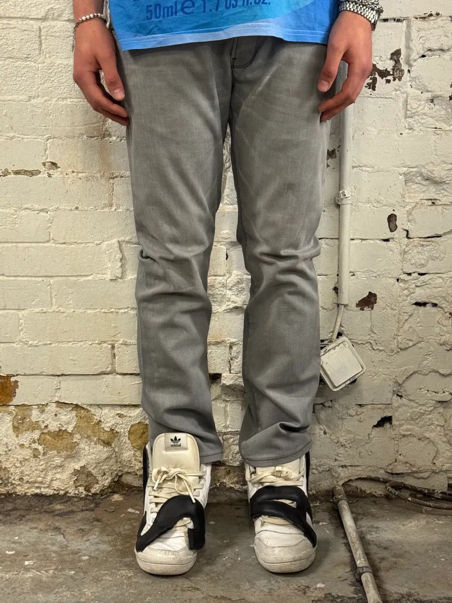 Prada AW2008 Prada Grey Denim Tapered Fit Jeans Size US 33 - 2 Thumbnail