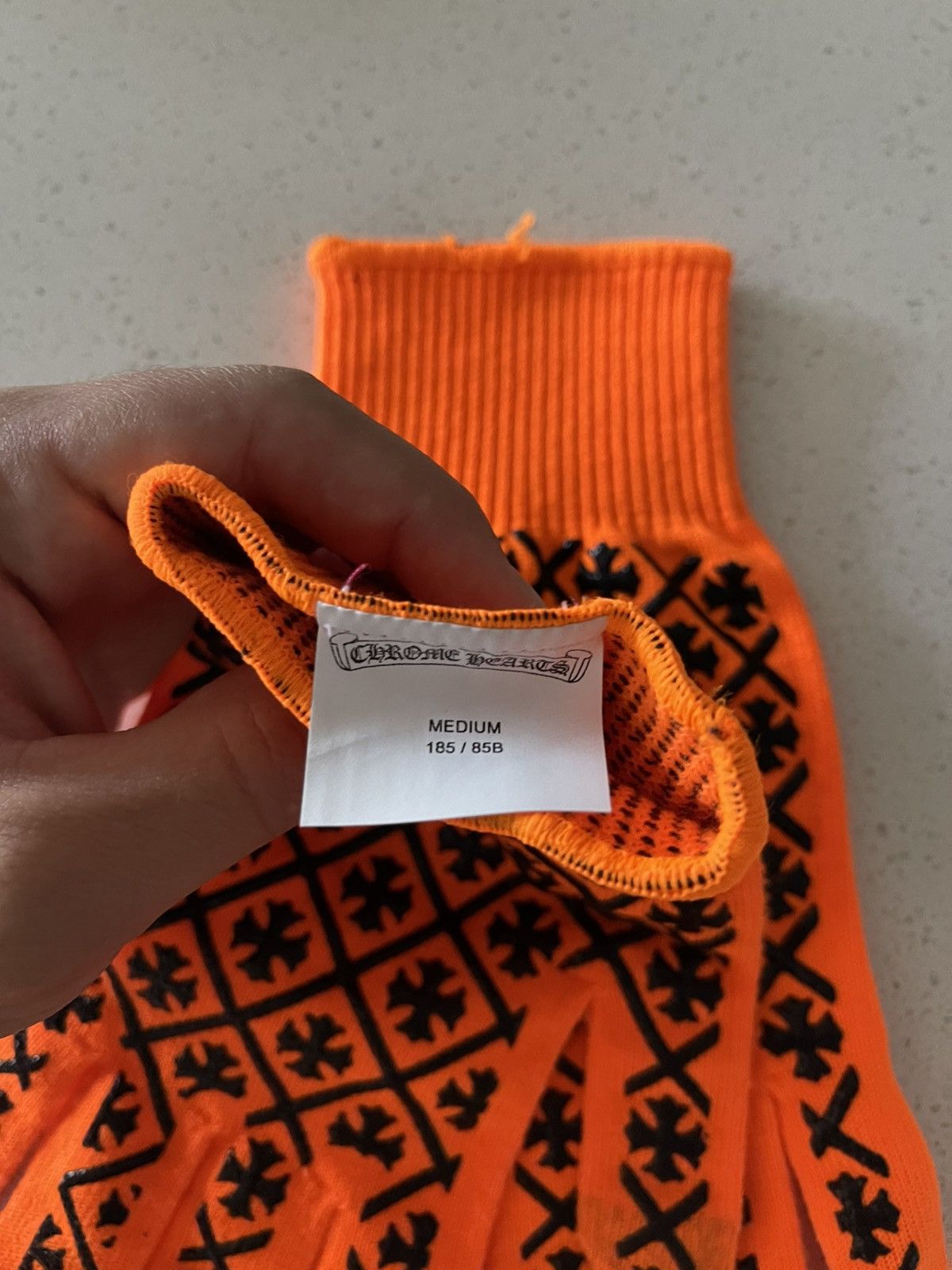 Chrome Hearts Chrome Hearts Orange Gloves Size ONE SIZE - 3 Thumbnail