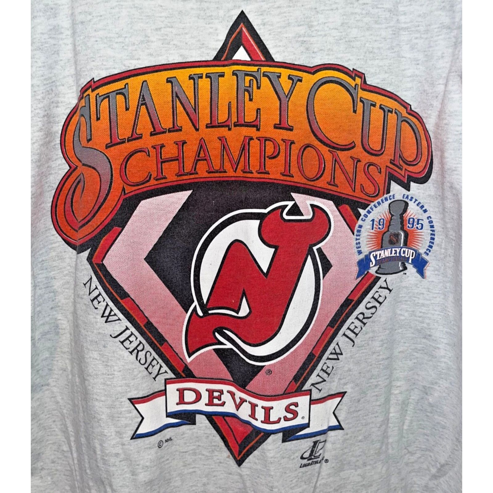 Logo Athletic New Jersey Devils Logo Athletic NHL Stanley Cup Champions XL Size US XL / EU 56 / 4 - 3 Thumbnail