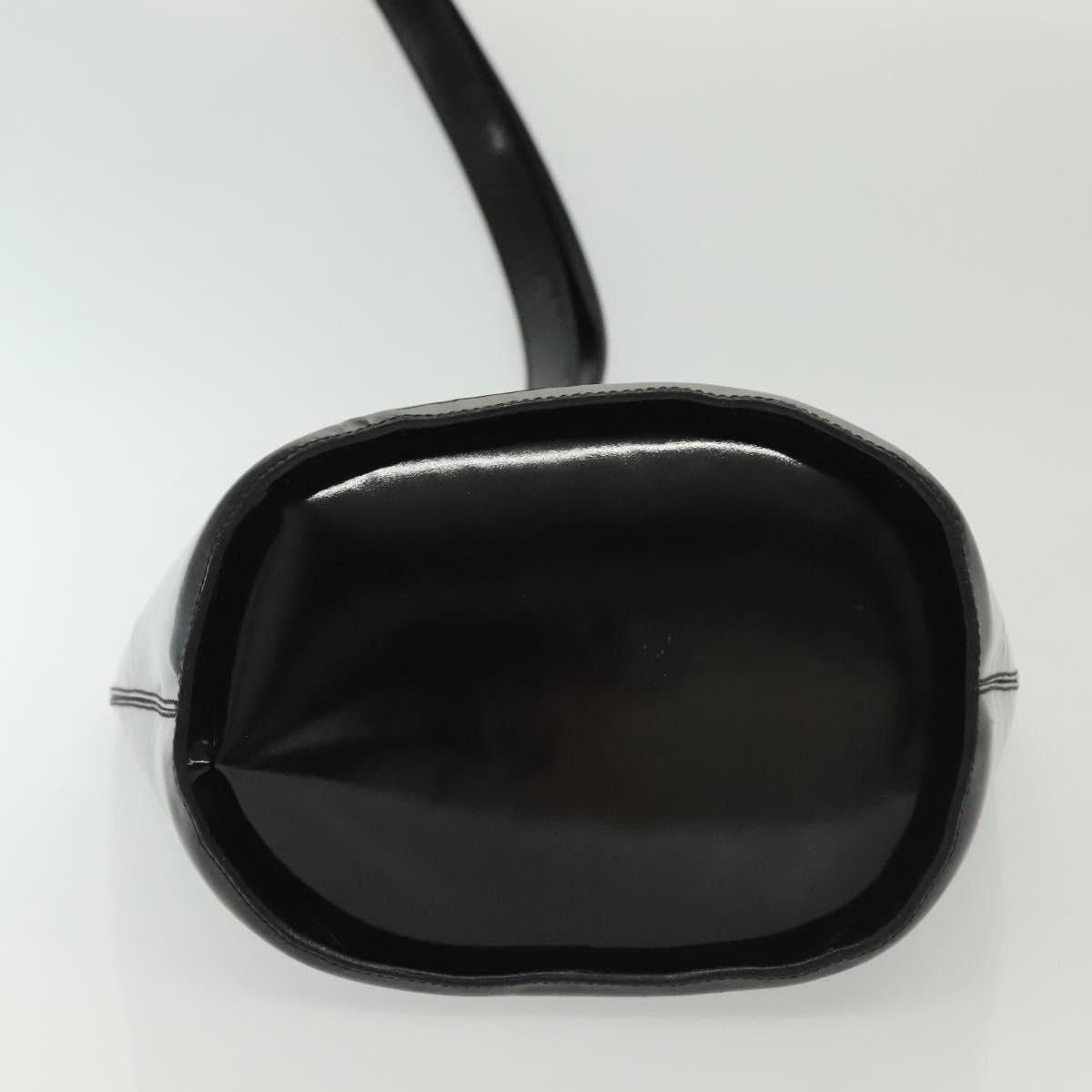 Celine CELINE Circle Shoulder Bag Enamel Black Gold Size ONE SIZE - 9 Thumbnail