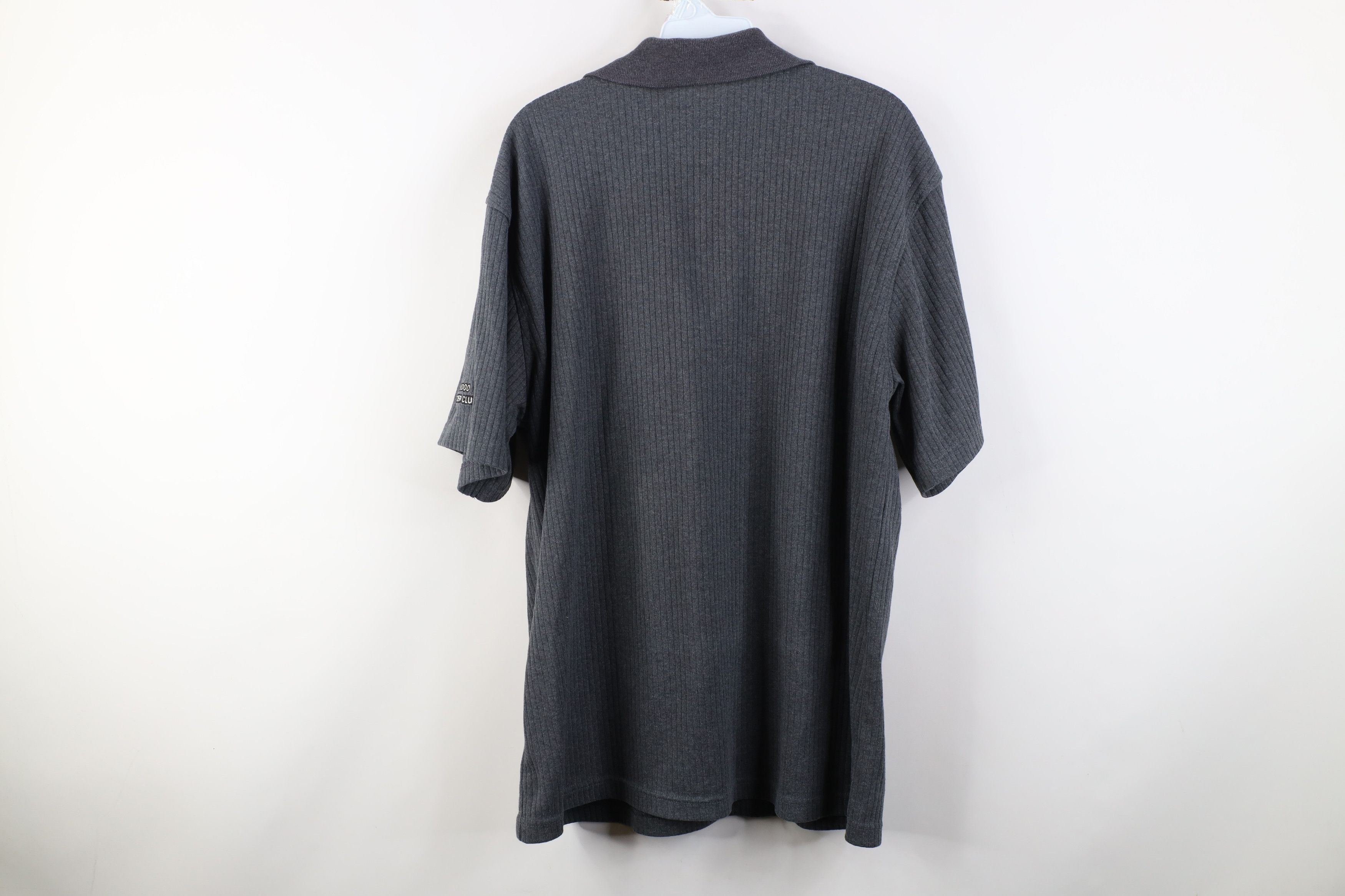 Vintage Vintage Y2K 2002 Ski Doo Bombardier Ribbed Polo Shirt Gray Size US XL / EU 56 / 4 - 11 Thumbnail