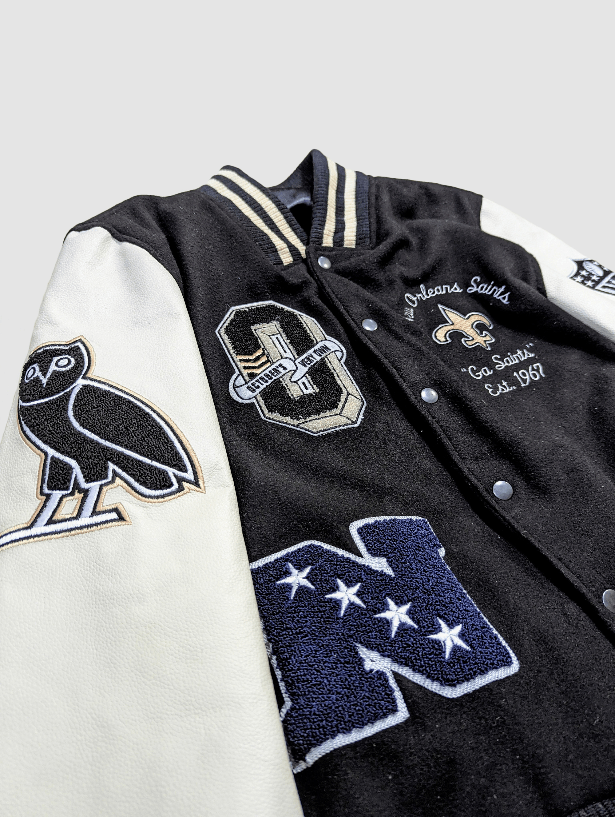 Other OVO X NFL - New Orleans Saints Varsity Jacket (Replica) Size US L / EU 52-54 / 3 - 3 Thumbnail