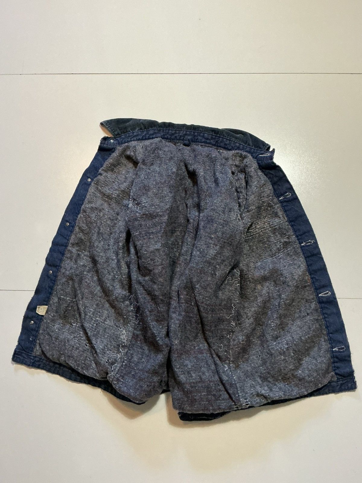 Wrangler Vintage 70s Wrangler Blanket Lined Denim Chore Jean Jacket Size US S / EU 44-46 / 1 - 3 Thumbnail
