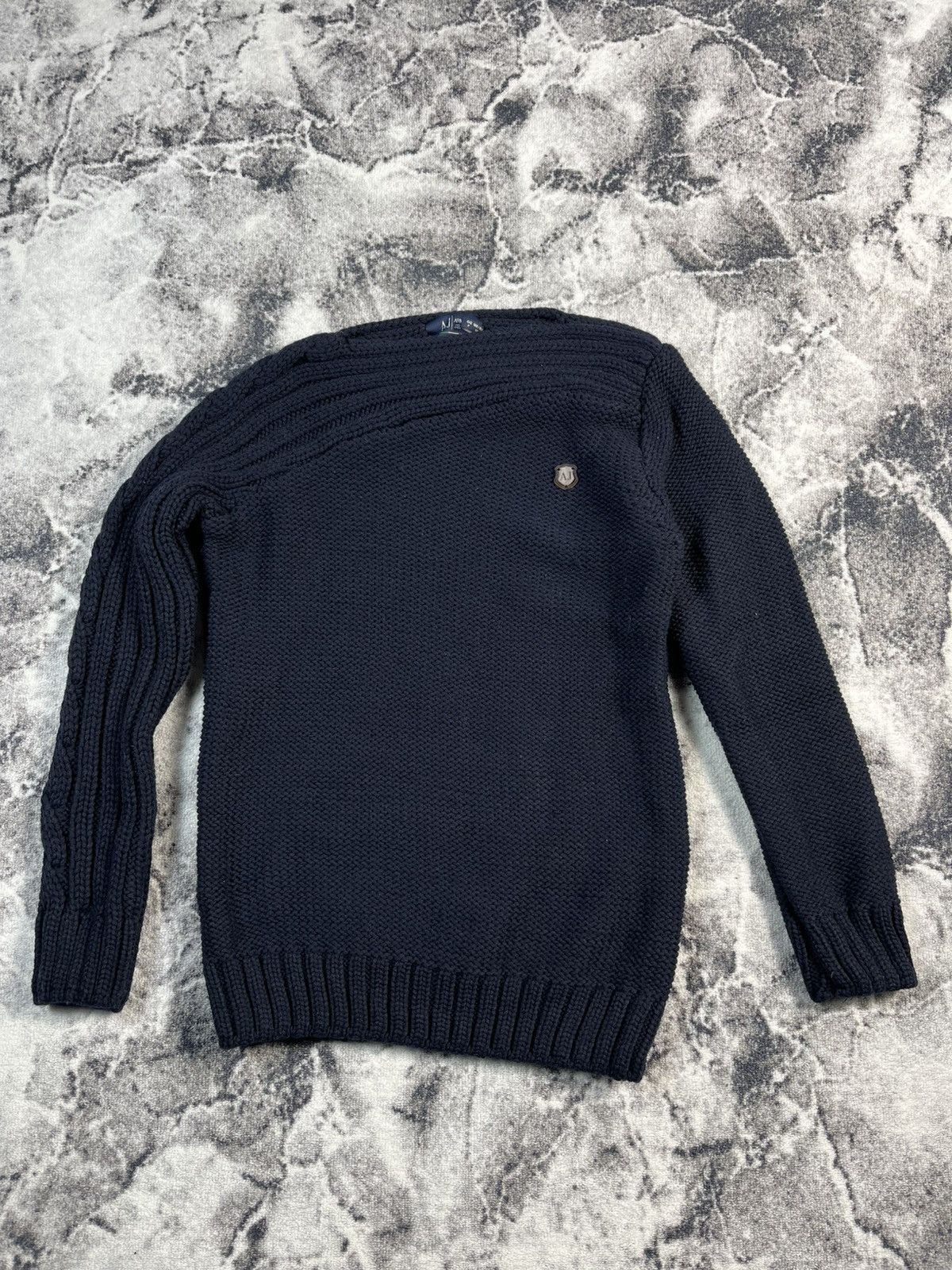 Armani Armani Jeans Textured Knit Sweater Size US XL / EU 56 / 4 - 1 Thumbnail