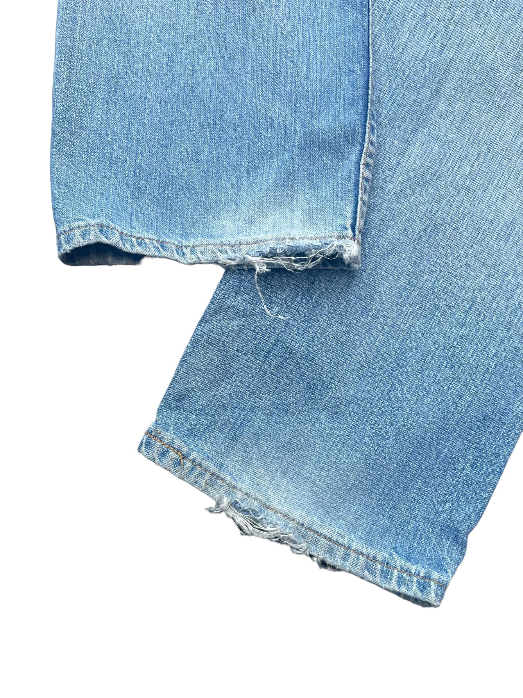 Levi's Vintage Levis 501 e 2005 Light Wash Blue Size US 32 / EU 48 - 4 Thumbnail