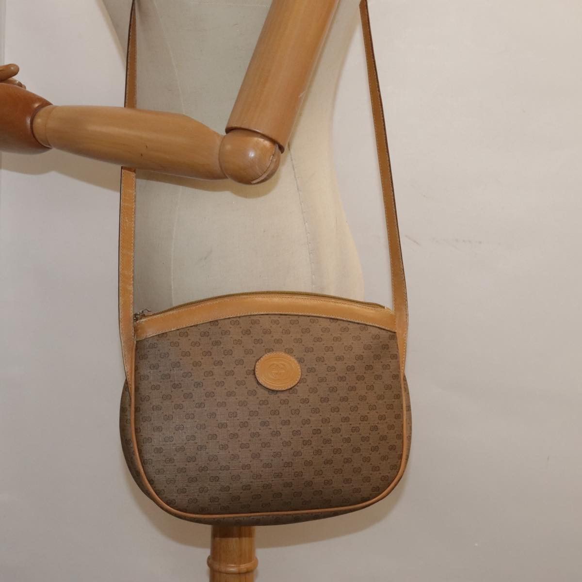 Gucci GUCCI Micro GG Supreme Shoulder Bag Pvc Beige Gold 007 87 Size ONE SIZE - 24 Thumbnail