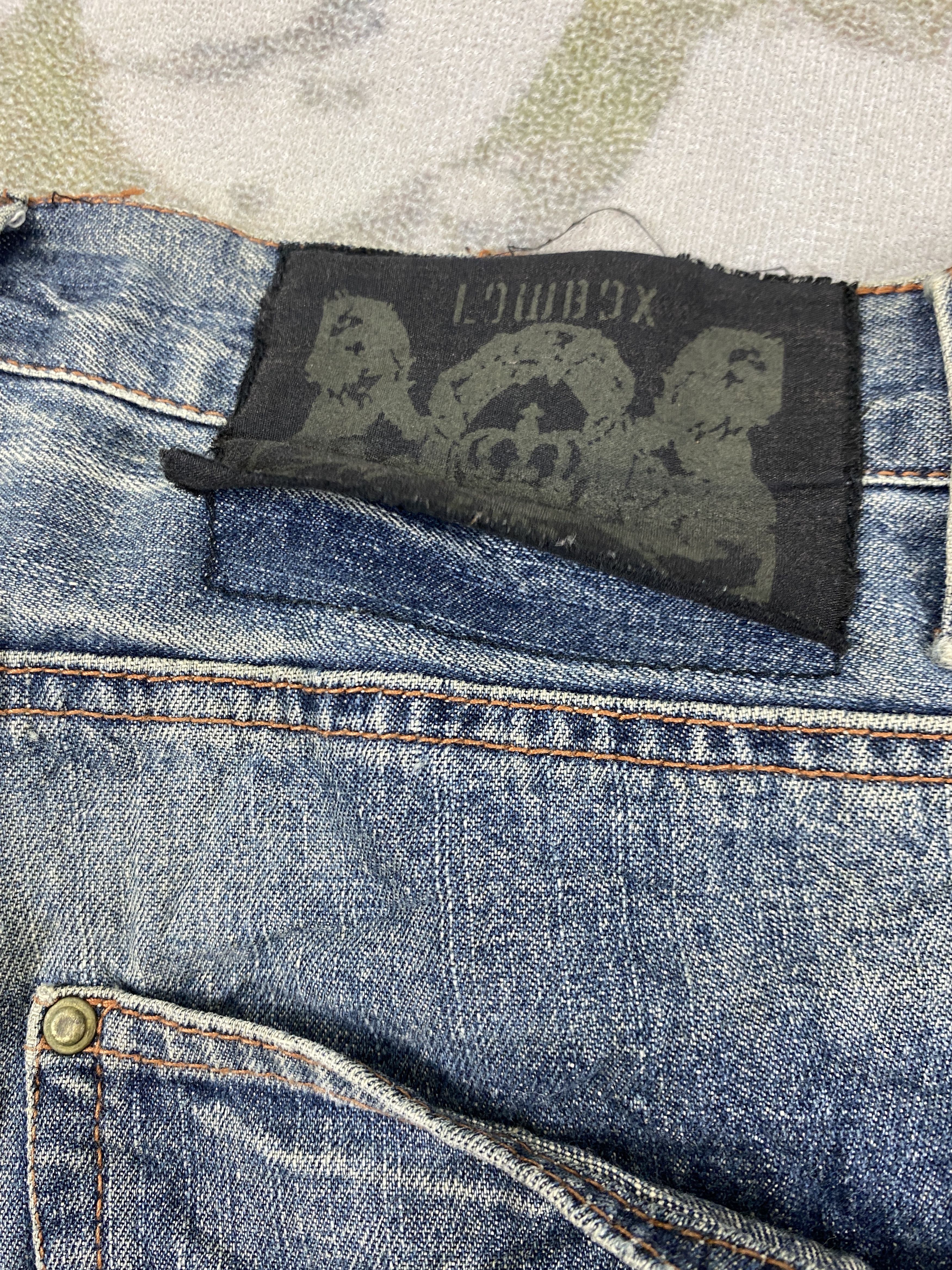 If Six Was Nine Distressed Blue Low Box Jeans 30x31.5 Denim- JN3834 Size US 30 / EU 46 - 12 Thumbnail
