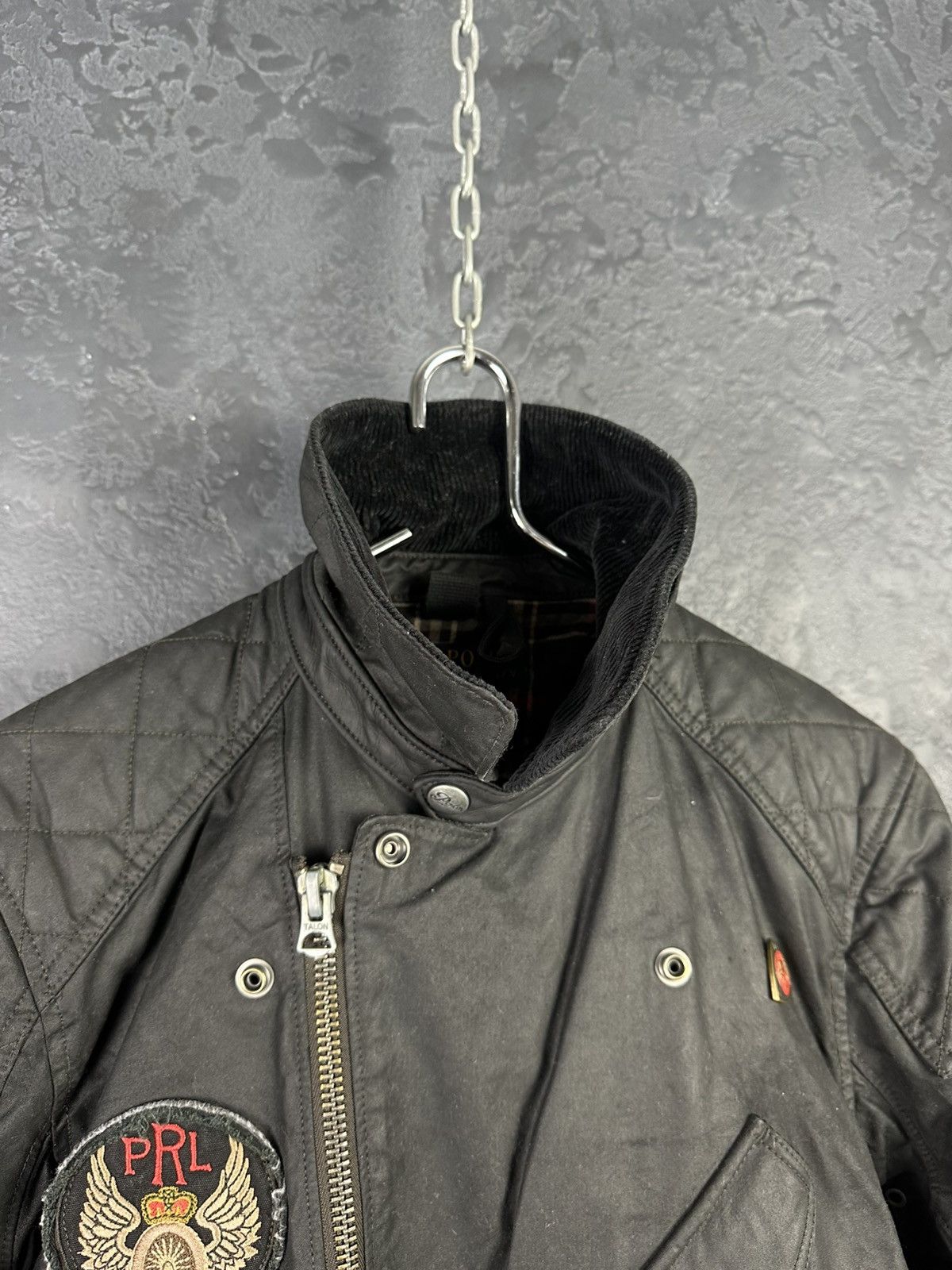 Polo Ralph Lauren × Vintage Polo Ralph Lauren Double Riders Oiled Leather Jacket SizeS-M Size US S / EU 44-46 / 1 - 7 Thumbnail