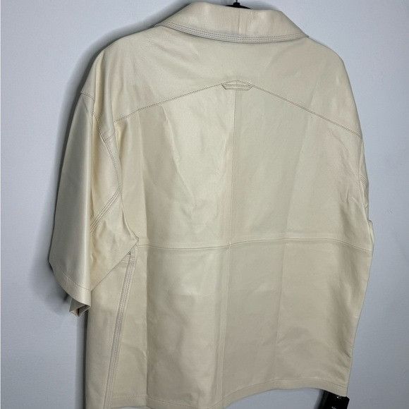 Purple Brand Purple Brand Leather Camp Shirt Off White Men’s Size Small Size US S / EU 44-46 / 1 - 2 Thumbnail