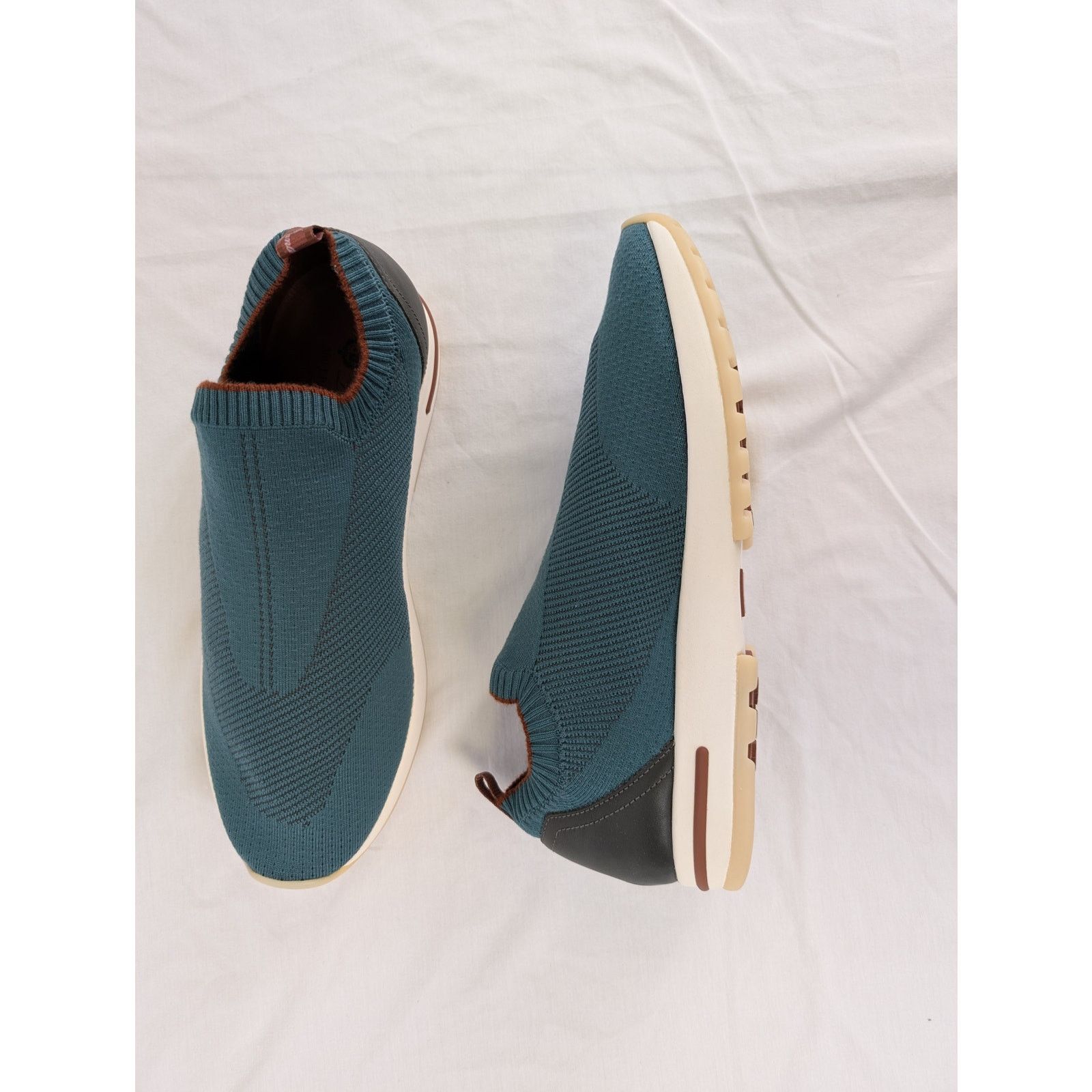 Loro Piana o1rshd1 Flexy Walk Active Wish Sneaker shoe in Green/Beige Size US 9 / EU 42 - 1 Thumbnail