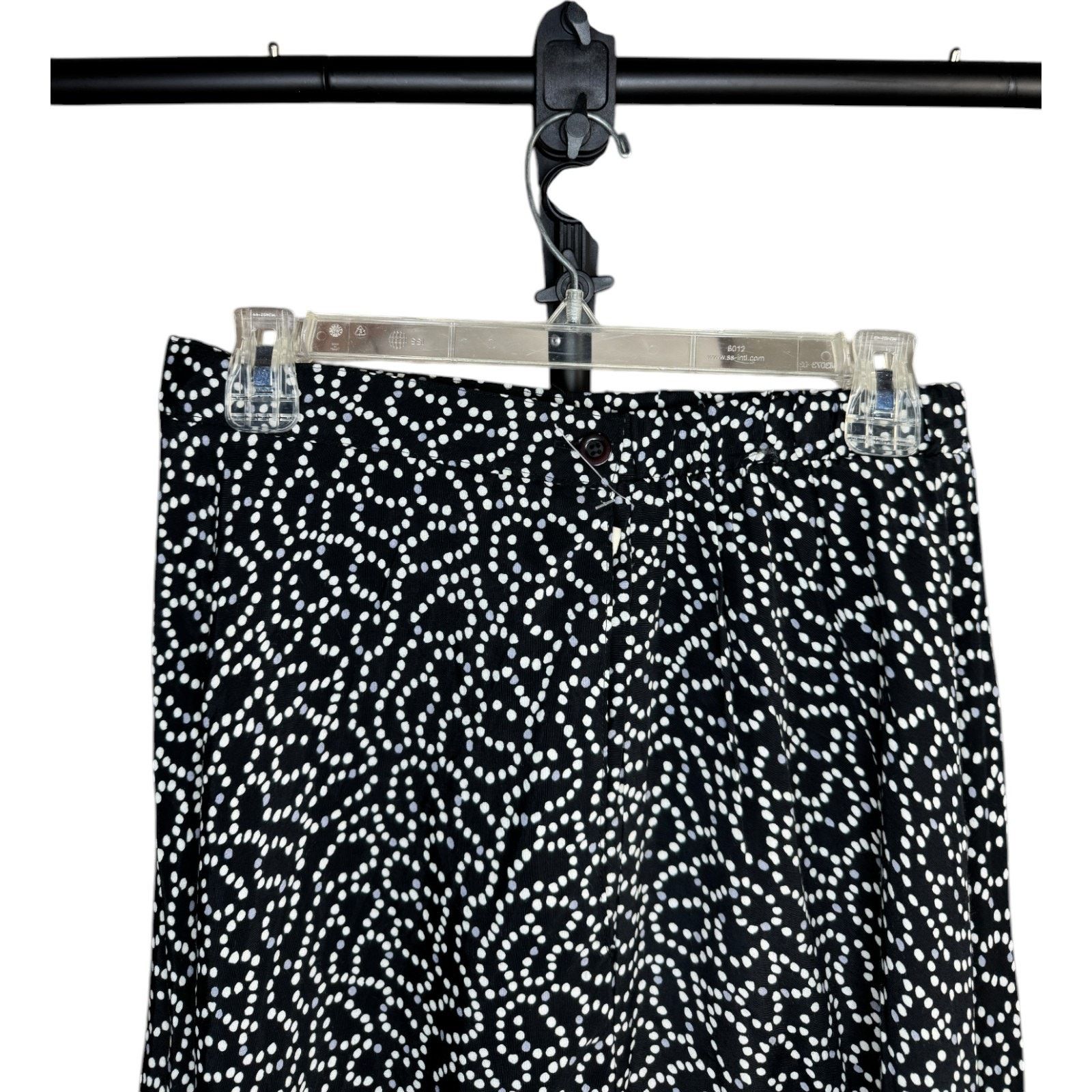 Cos Cos Cob Women's 14 Black White Gray Dot Print Skirt Size 36" / US 14 / IT 50 - 5 Thumbnail