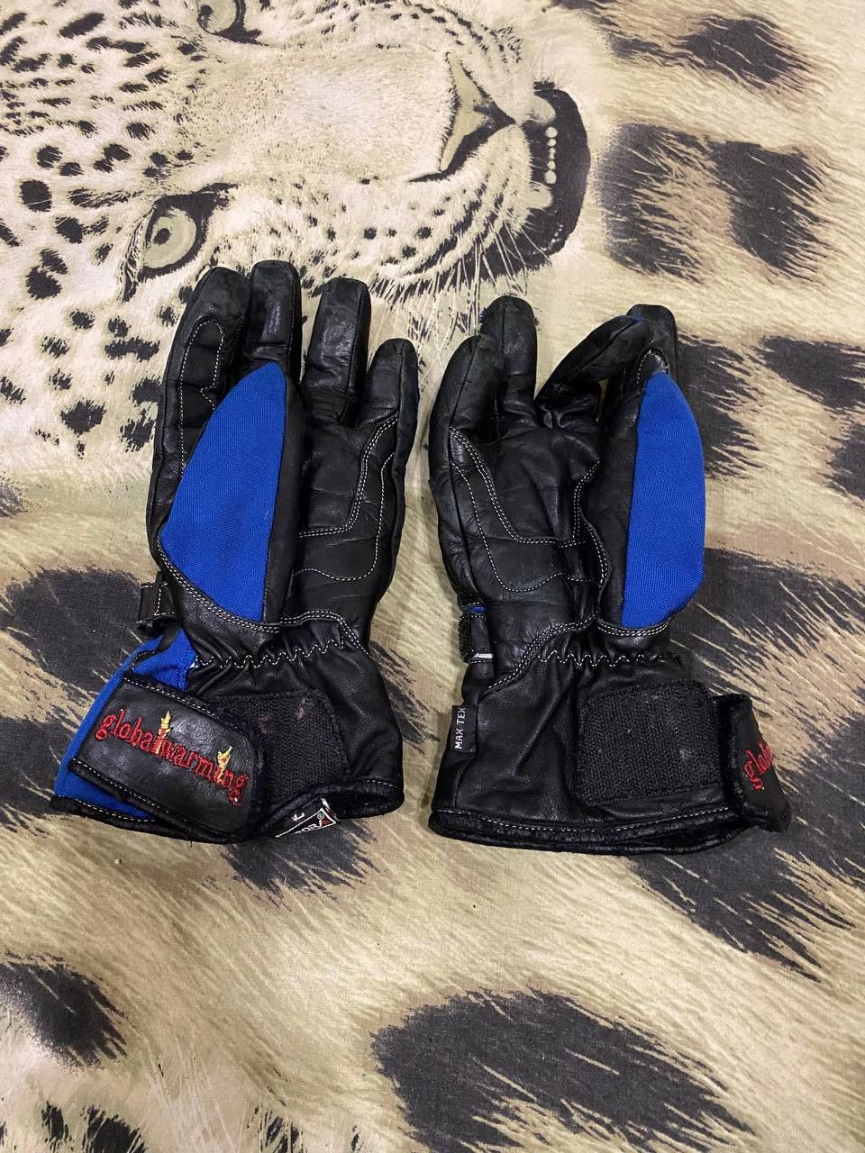 Other Motorbike Racing Gloves Motorcycle Goat Leather Glove Rider Size ONE SIZE - 10 Thumbnail