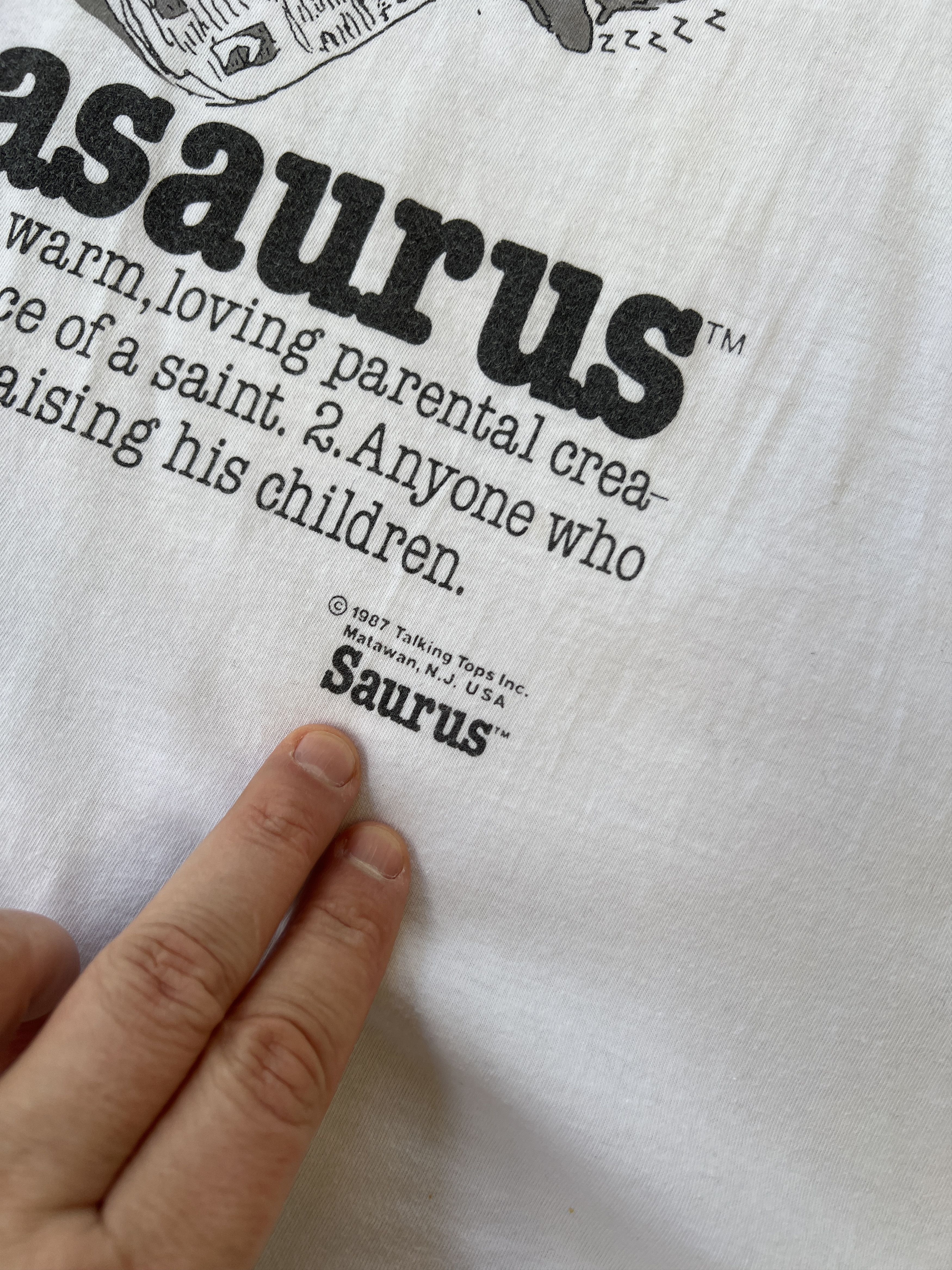 Vintage 1987 Dadasaurus Vintage Tee Size US M / EU 48-50 / 2 - 2 Thumbnail