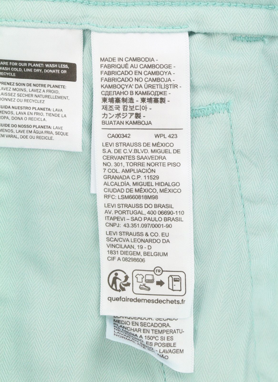 Levi's XX CHINO W30/L32 Blue Taper Stretch Zip Pants 87061 Size US 30 / EU 46 - 7 Thumbnail