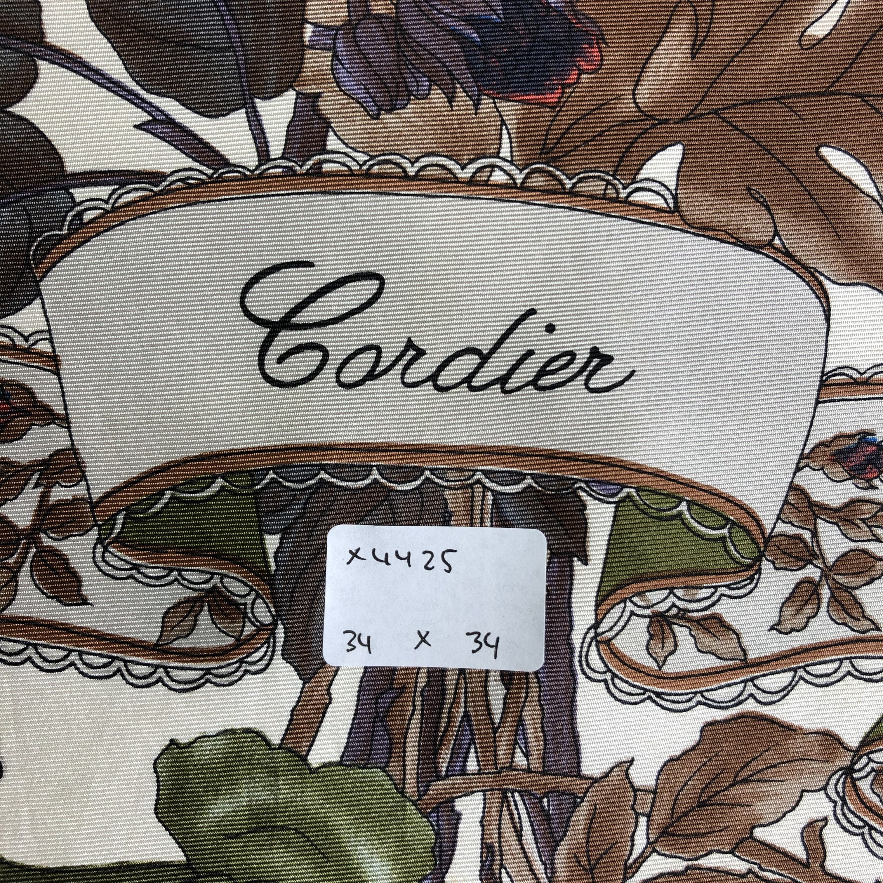 Vintage Vintage Cordier Silk Scarf Size ONE SIZE - 6 Thumbnail