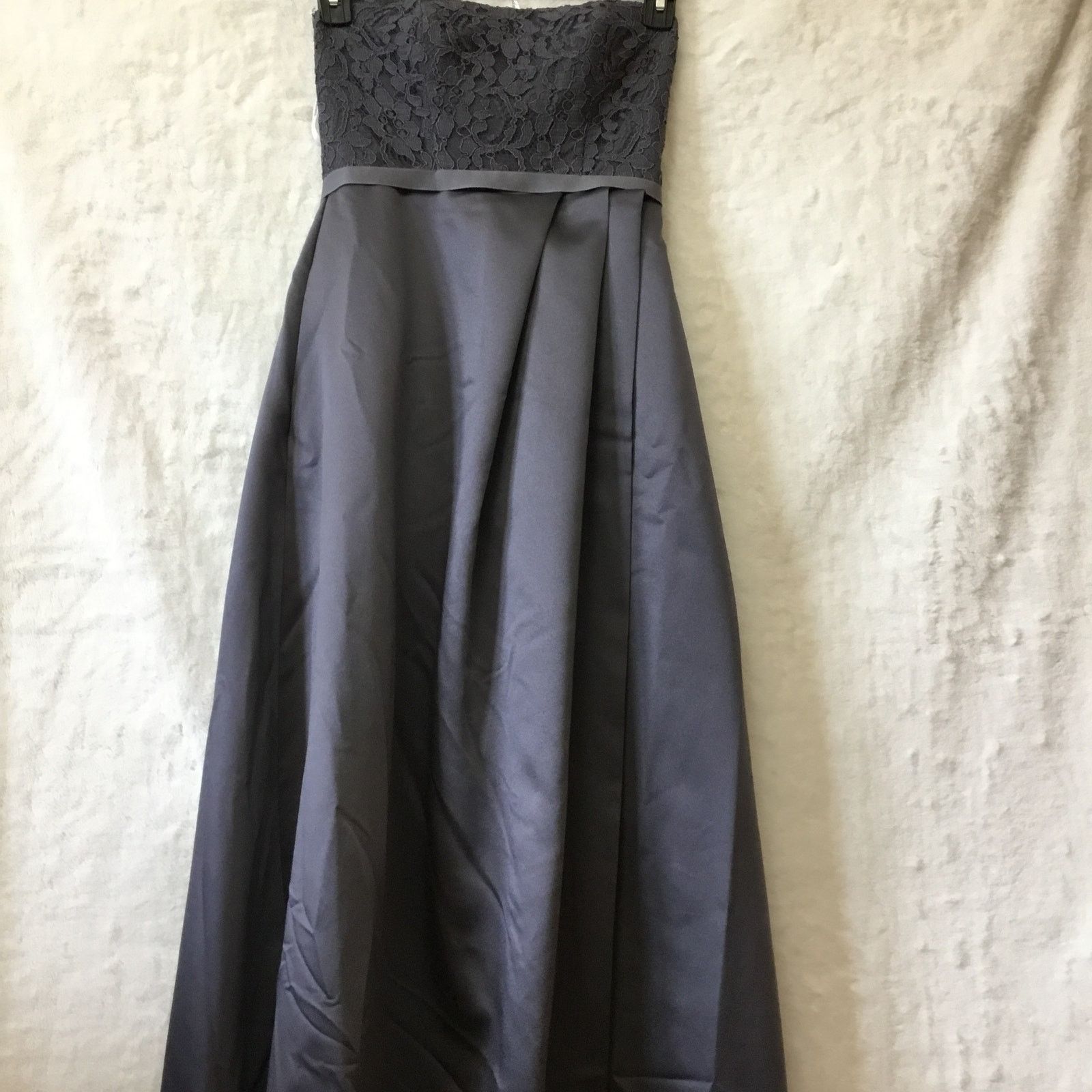 Other David's Bridal Black Strapless Lace Satin Gown Size XS / US 0-2 / IT 36-38 - 7 Thumbnail