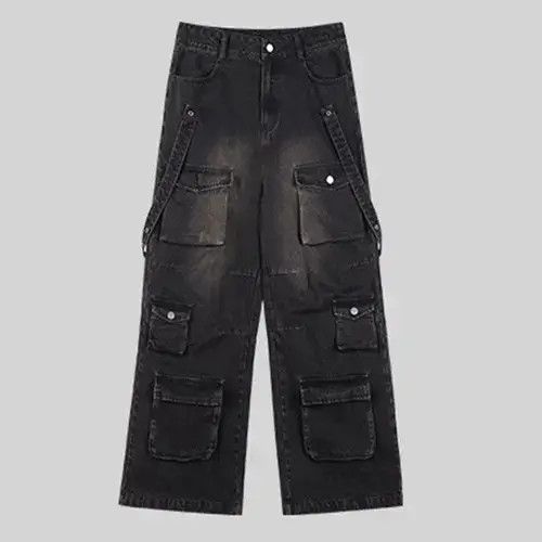 Jean Multi Pocket Wide Leg Jean Size US 32 / EU 48 - 4 Thumbnail