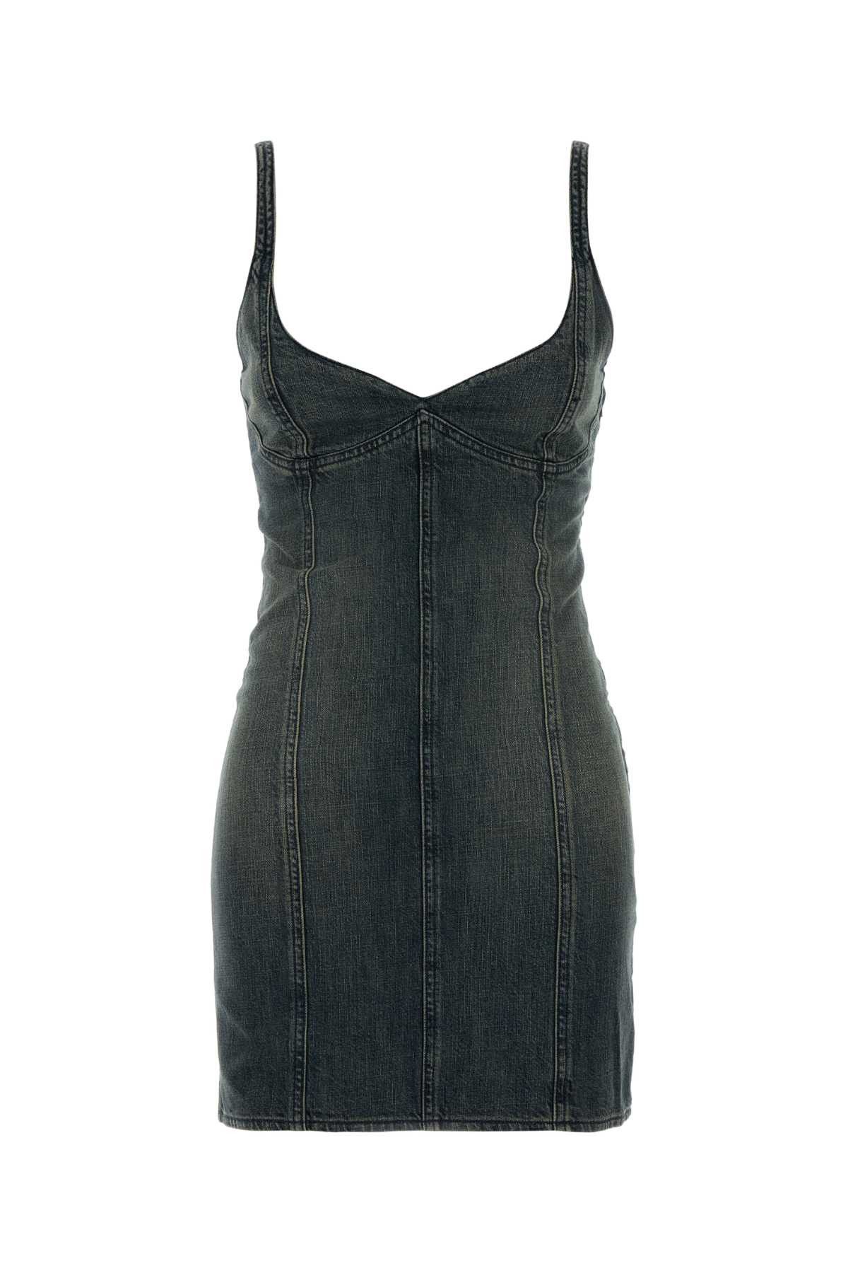 Balenciaga Denim Mini Dress Size M / US 6-8 / IT 42-44 - 1 Thumbnail