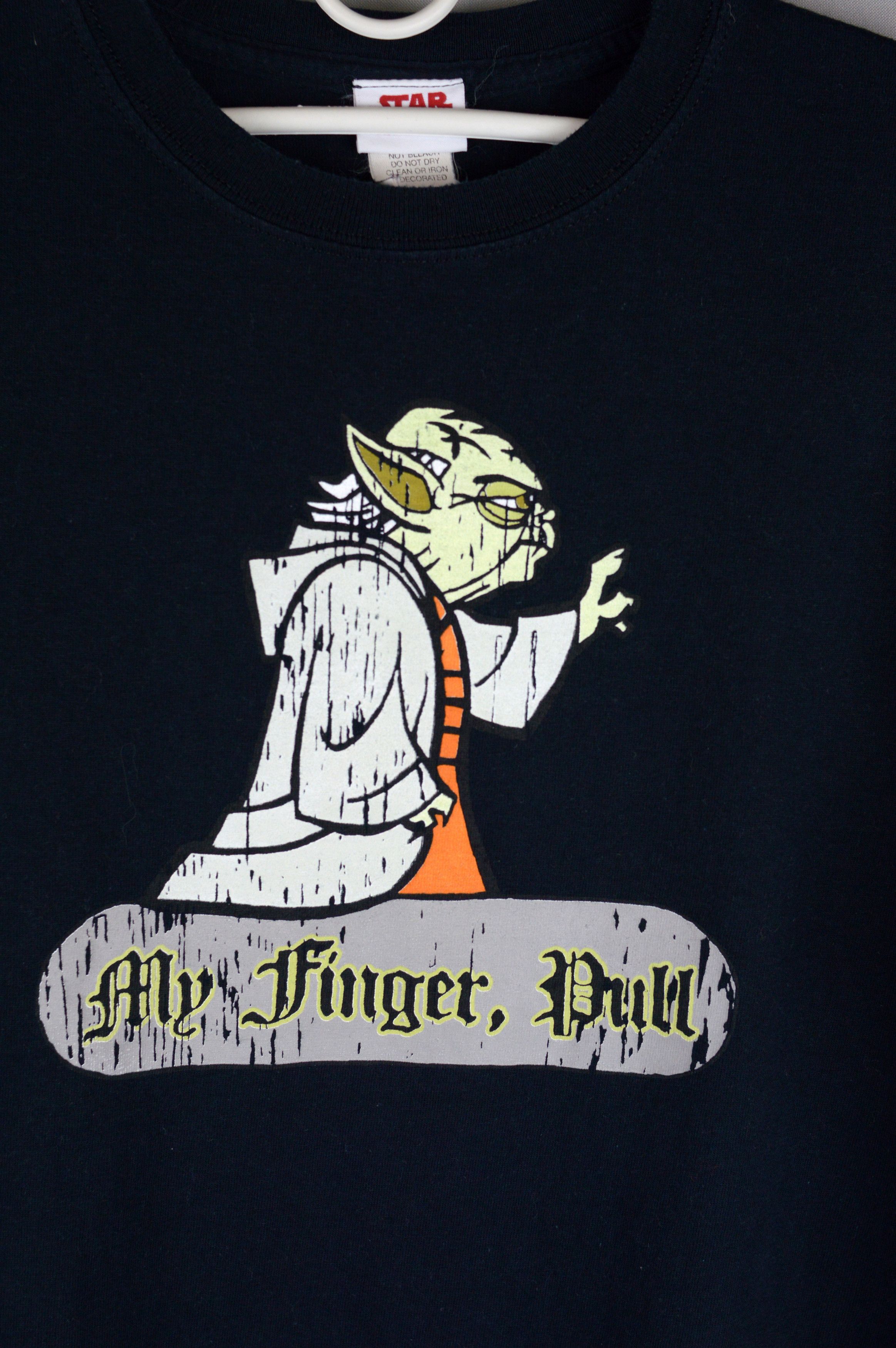 Star Wars × Vintage Vintage Star Wars pull The Finger Yoda 90s t shirt Size US L / EU 52-54 / 3 - 2 Thumbnail