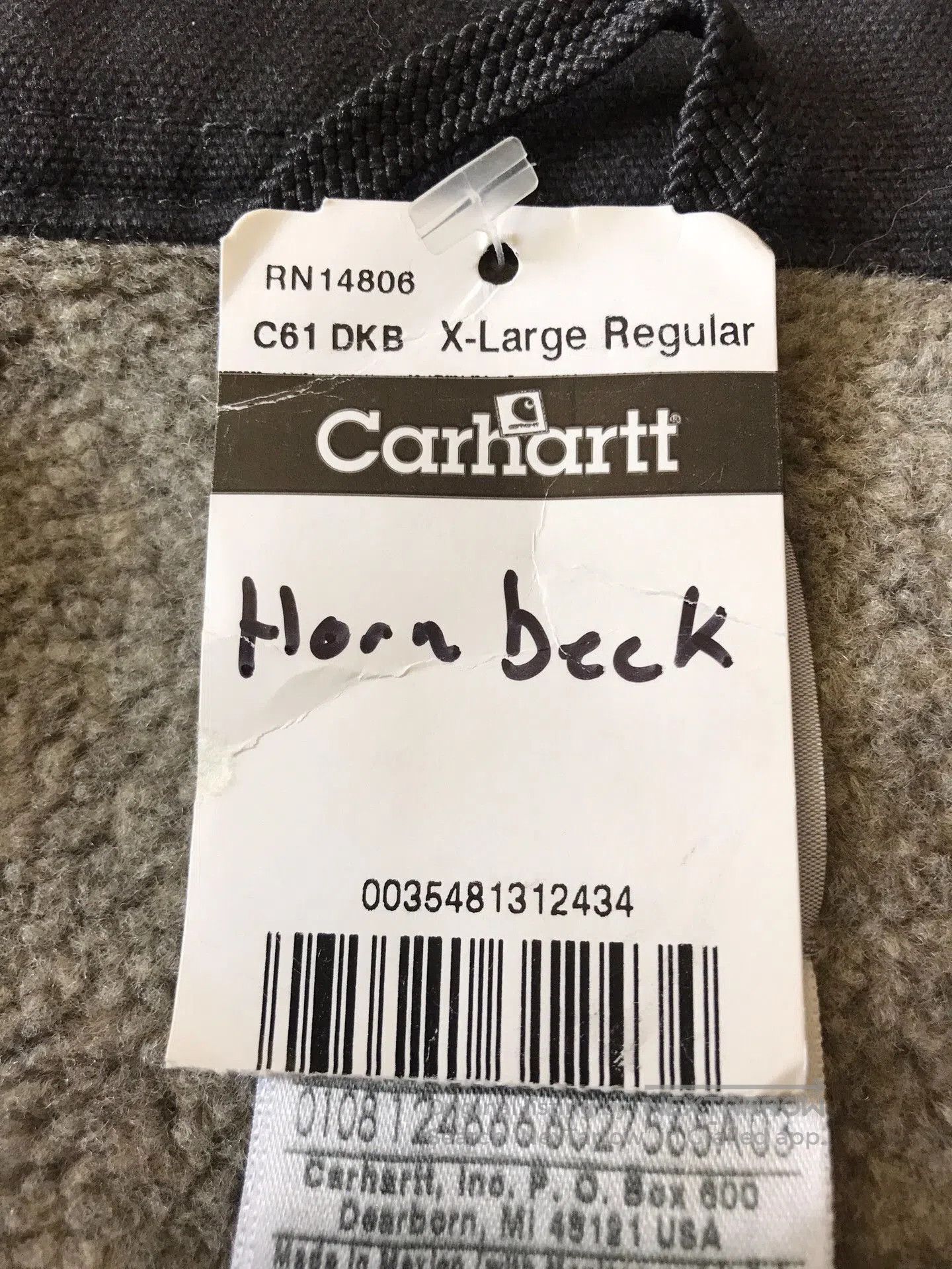Carhartt Carhartt C61 XL Canvas Work Jacket. Size US XL / EU 56 / 4 - 9 Thumbnail
