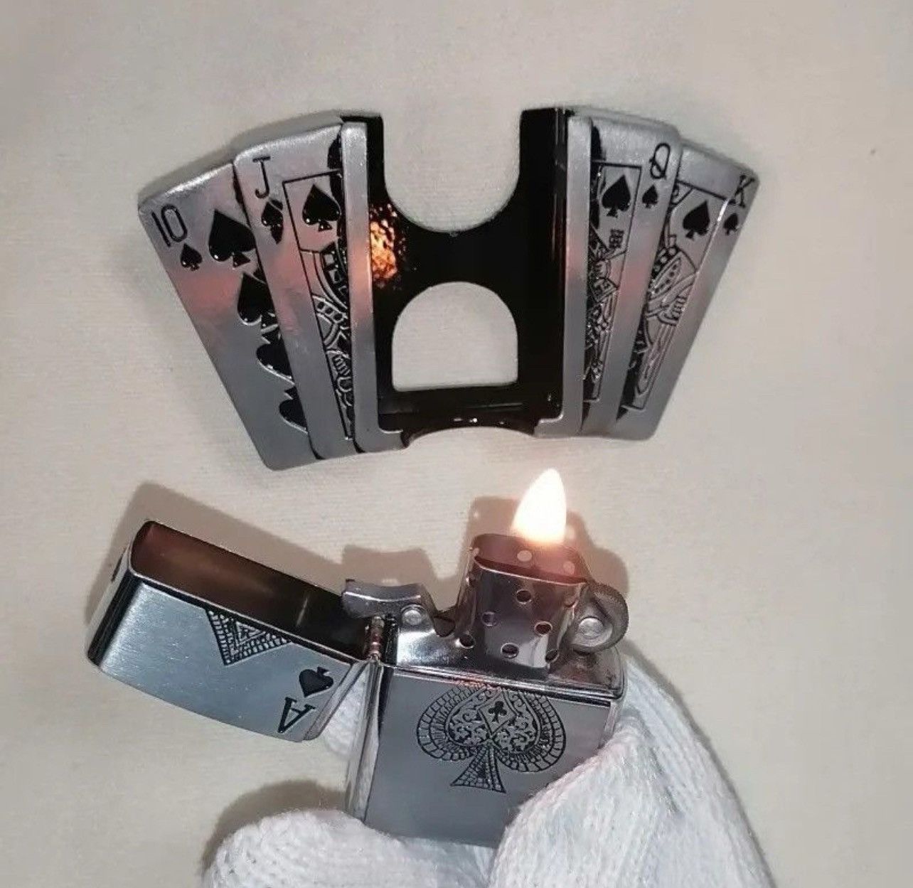 Other Kerosene Lighter Metal Belt Buckle Size ONE SIZE - 3 Thumbnail