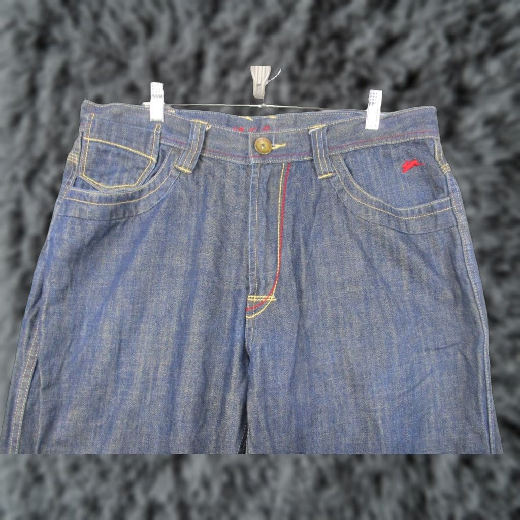 Vintage A Tiziano Andrew Distressed Jeans Original Series 36 Baggy Wide-Leg Y2K Unisex Adults 36 Almond Jeans Hip Hop Distressed 32 Inseam Mens Size US 36 / EU 52 - 1 Thumbnail