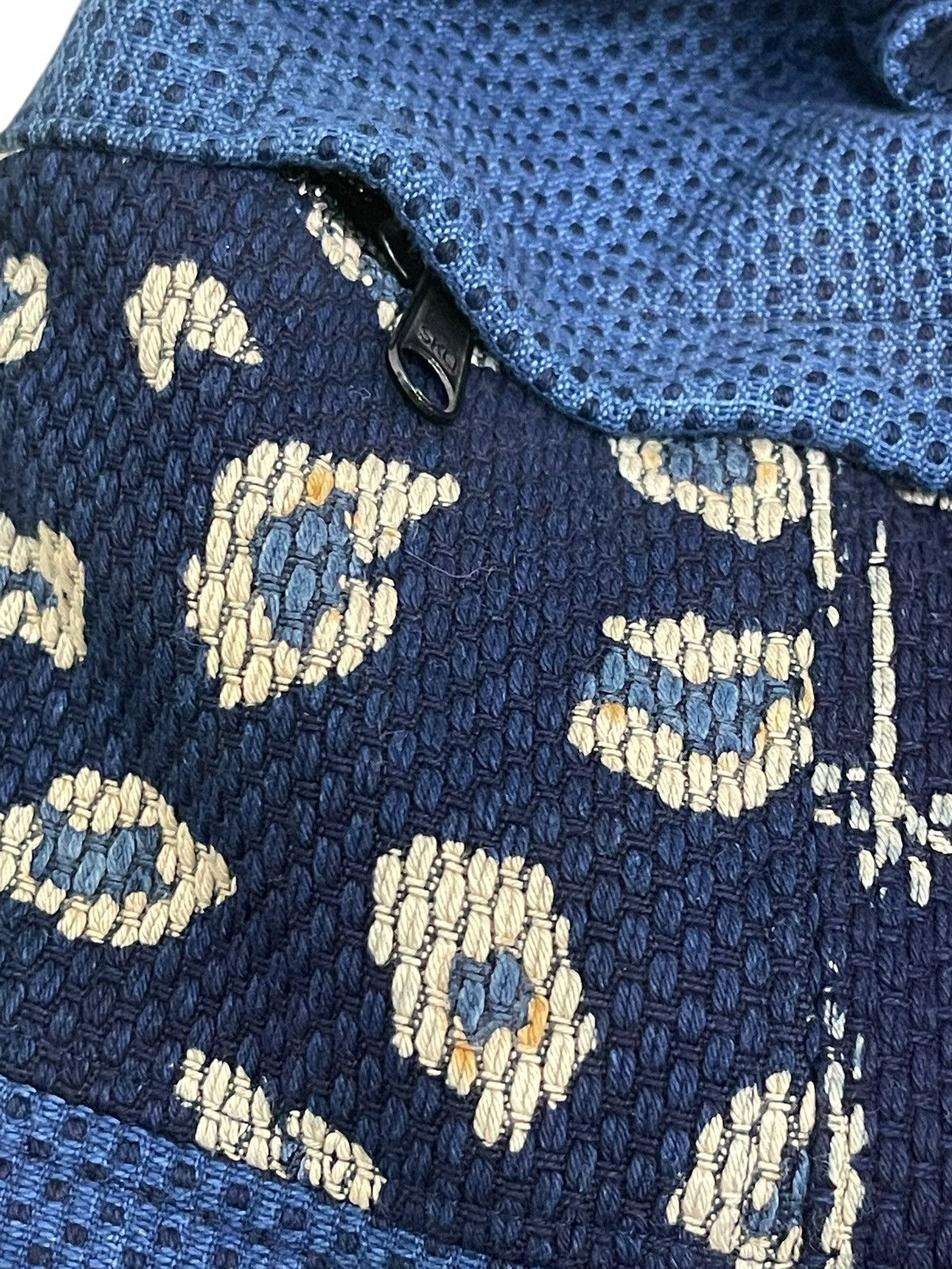 Handmade Indigo Blue Japan Craft Woven Sashiko Backpack Bag 1🟩5 Size ONE SIZE - 10 Thumbnail