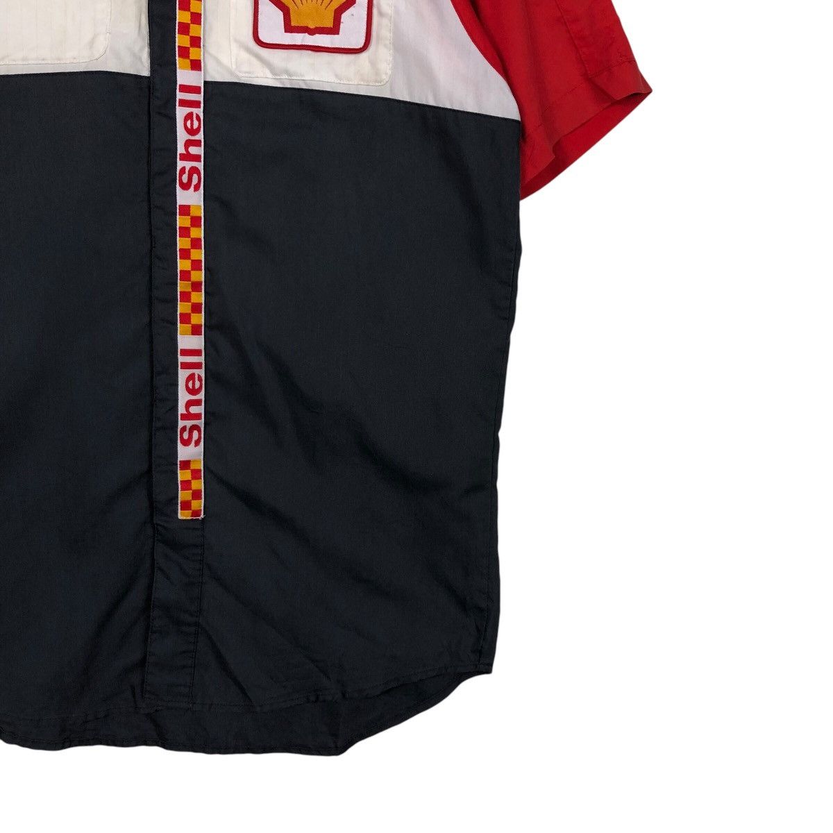 Japanese Brand × Vintage 📌Vintage Worker Shirt Racing Shell Big Logo Rare Style Size US M / EU 48-50 / 2 - 6 Thumbnail