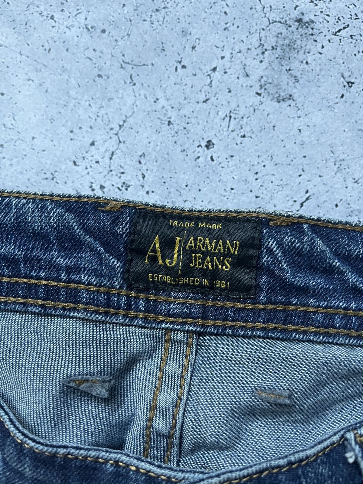 Armani × Vintage Vintage Armani Jeans Denim Metallic Logo Y2K USA Size US 34 / EU 50 - 11 Thumbnail