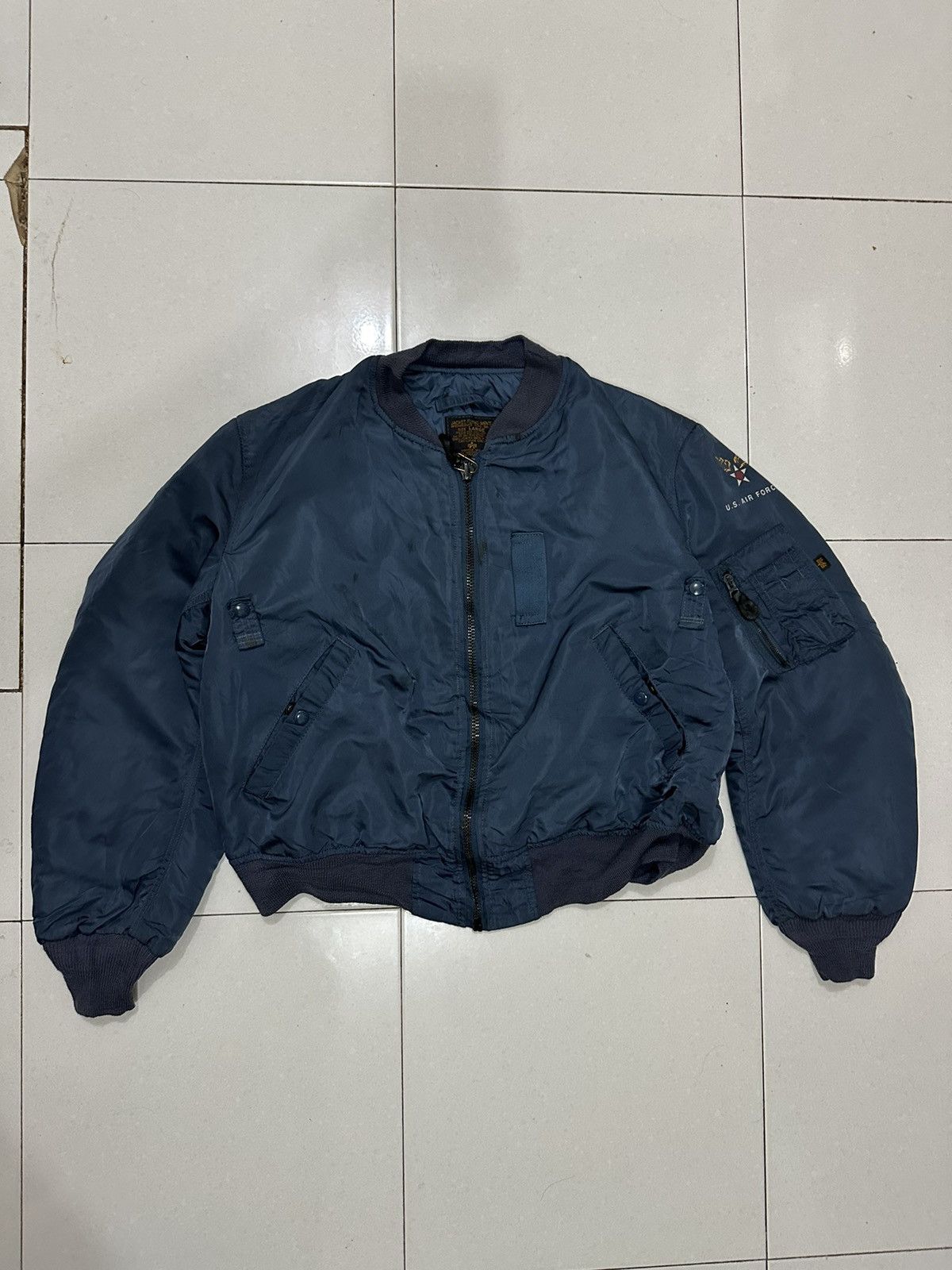 Alpha Industries VTG Alpha Industries MA-1 Bomber Jacket Size US L / EU 52-54 / 3 - 2 Thumbnail