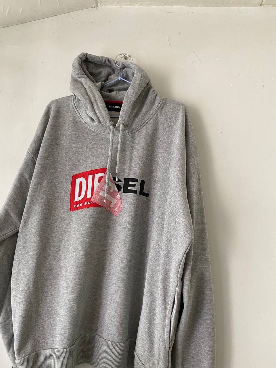 Diesel × Vintage Vintage Diesel Box Logo Hoodie Size US XL / EU 56 / 4 - 2 Thumbnail