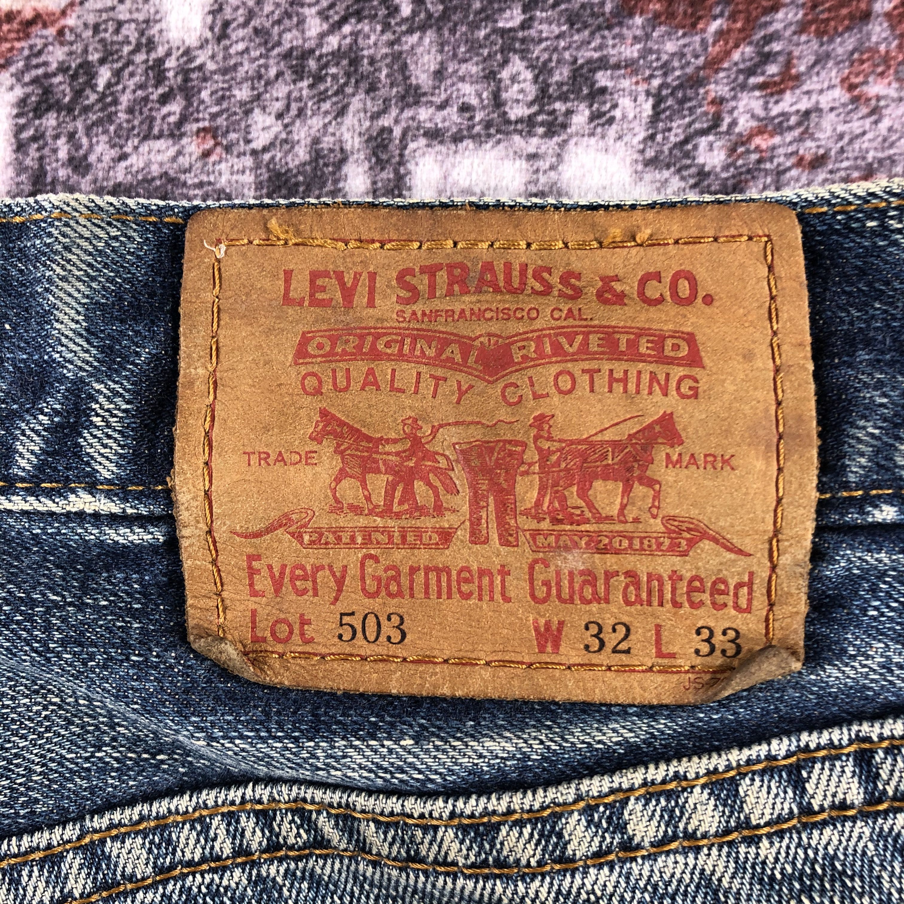 Levi's 90s Vintage Rusty Levis 503 Jeans-JM2735 Size US 33 - 8 Thumbnail