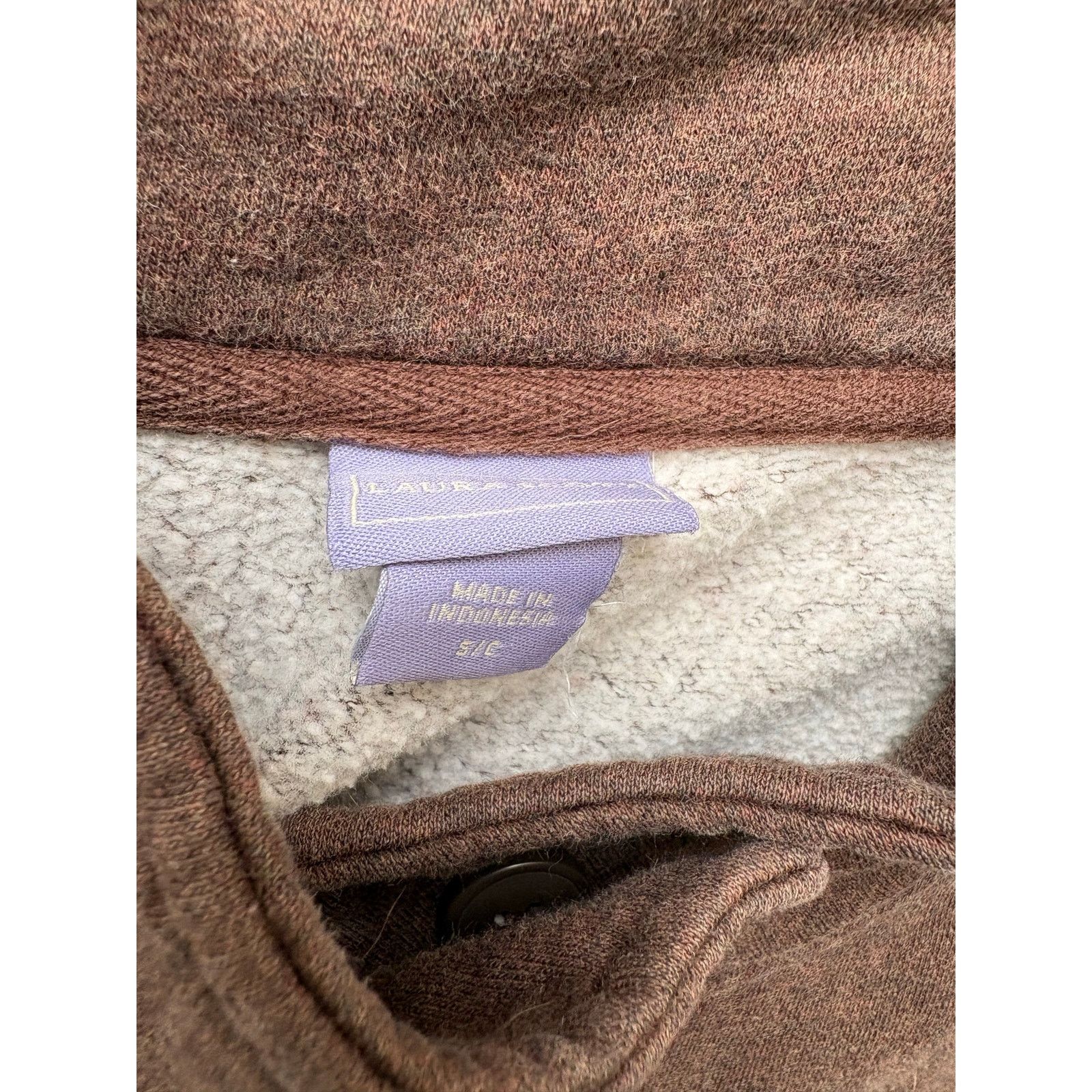 Other Laura Scott | Fleece Lined Collared Coat Sweater | Small Size S / US 4 / IT 40 - 3 Thumbnail