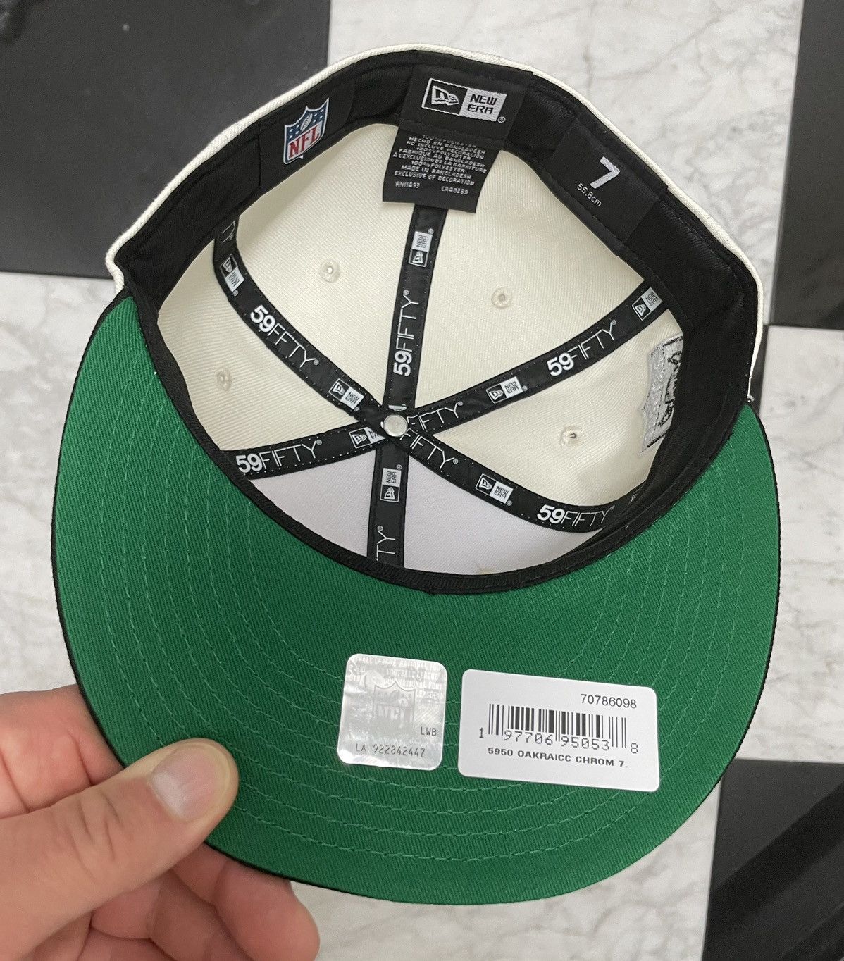 New Era 🔥 Raiders fitted rare Raiders scrip size 7 Size ONE SIZE - 6 Thumbnail