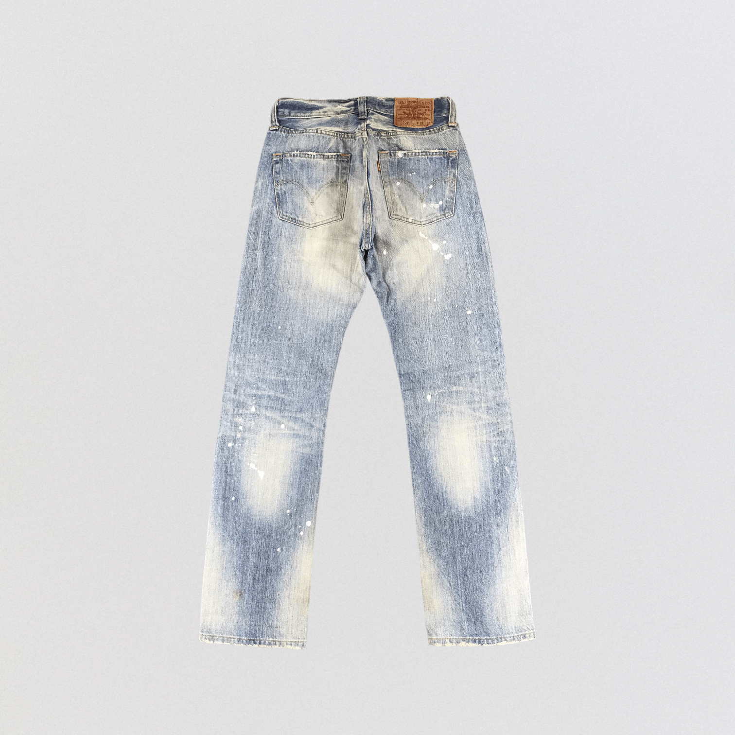 Levi's × Vintage Vintage Distress Light Wash Levis 501 Jeans-JM1008 Size US 28 / EU 44 - 2 Thumbnail